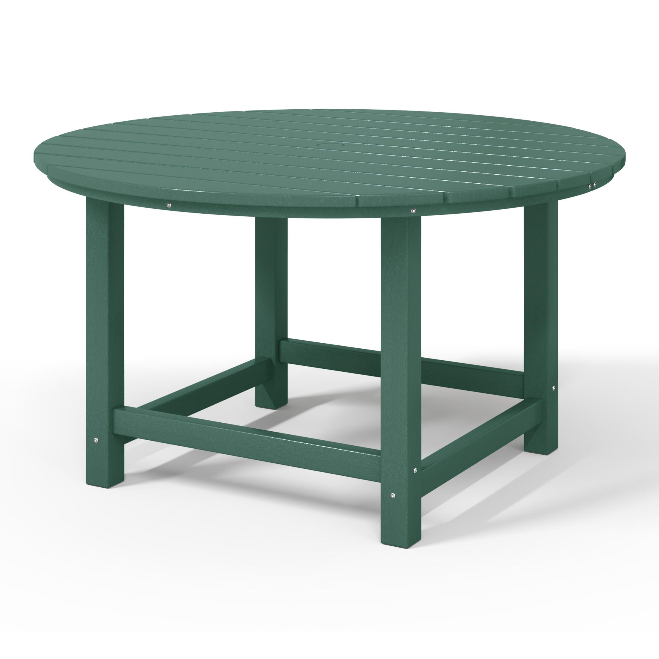 Westin Furniture Laguna Outdoor Round Dining Table, Dark Green, large