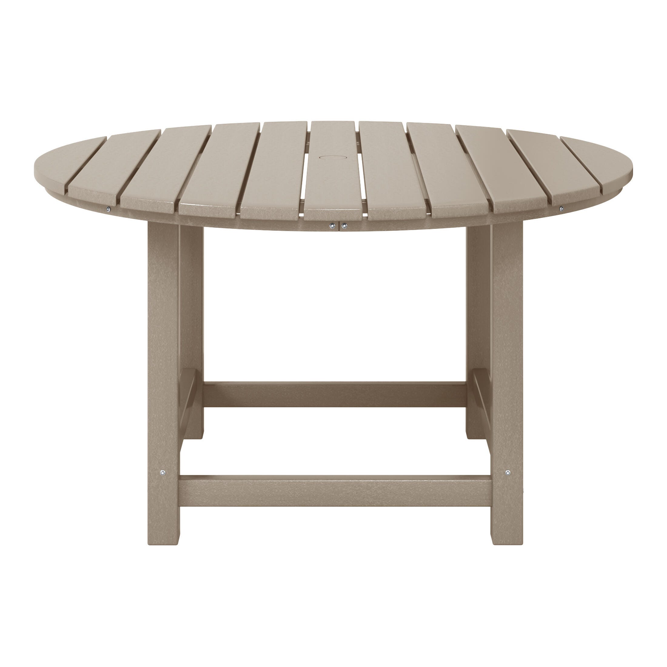 Westin Furniture Laguna Outdoor Round Dining Table, Weathered Wood, large
