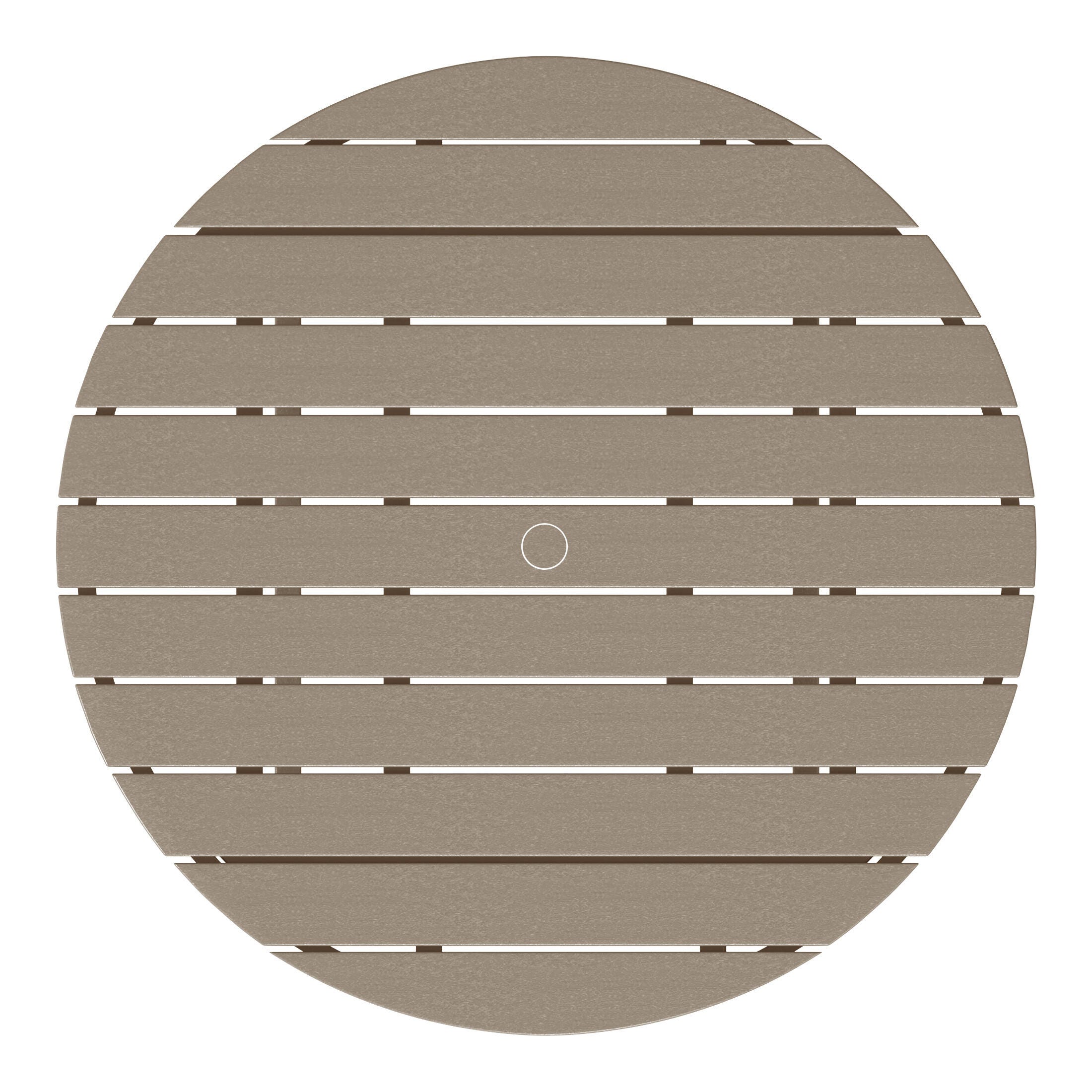 Westin Furniture Laguna Outdoor Round Dining Table, Weathered Wood, large
