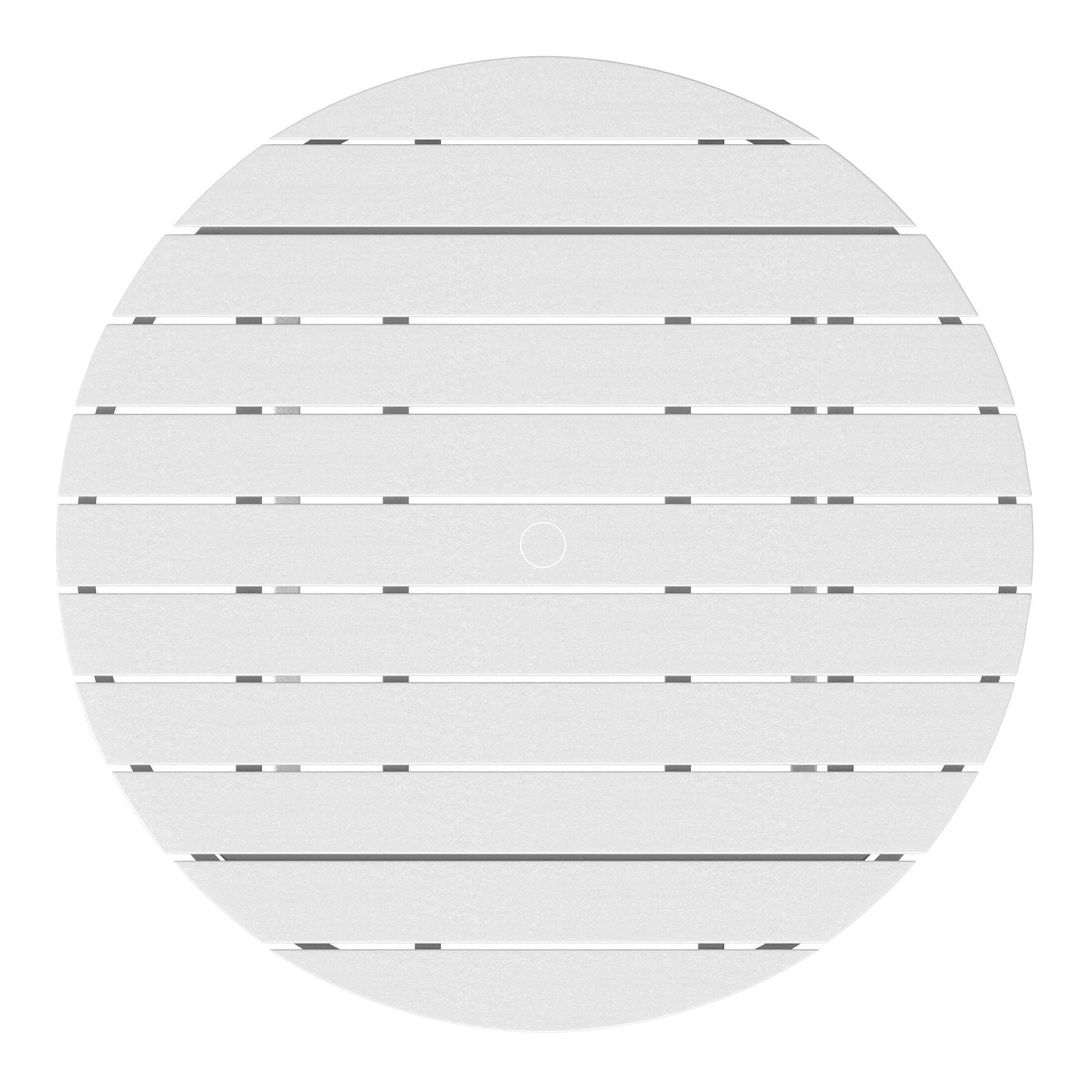 Westin Furniture Laguna Outdoor Round Dining Table, White, large