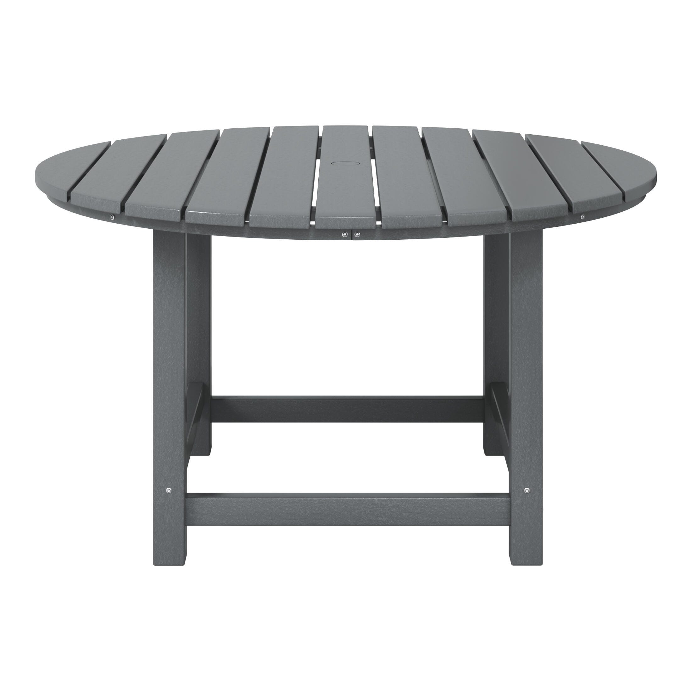 Westin Furniture Laguna Outdoor Round Dining Table, Gray, large