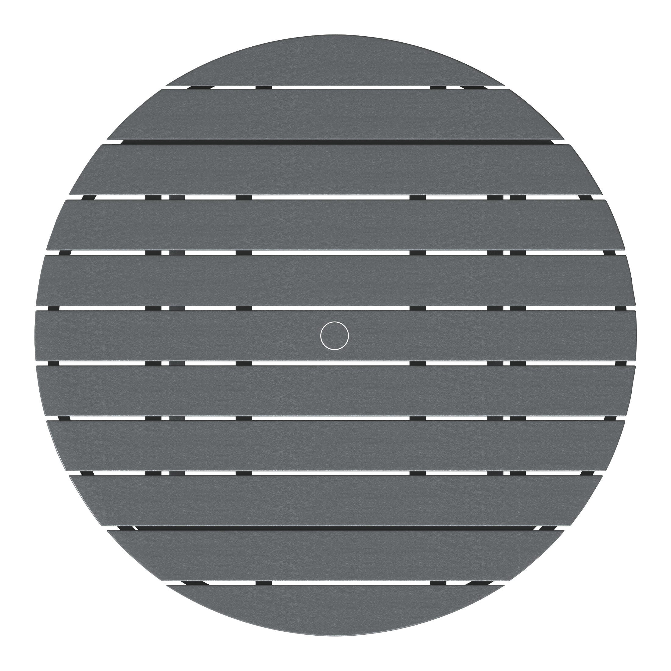 Westin Furniture Laguna Outdoor Round Dining Table, Gray, large
