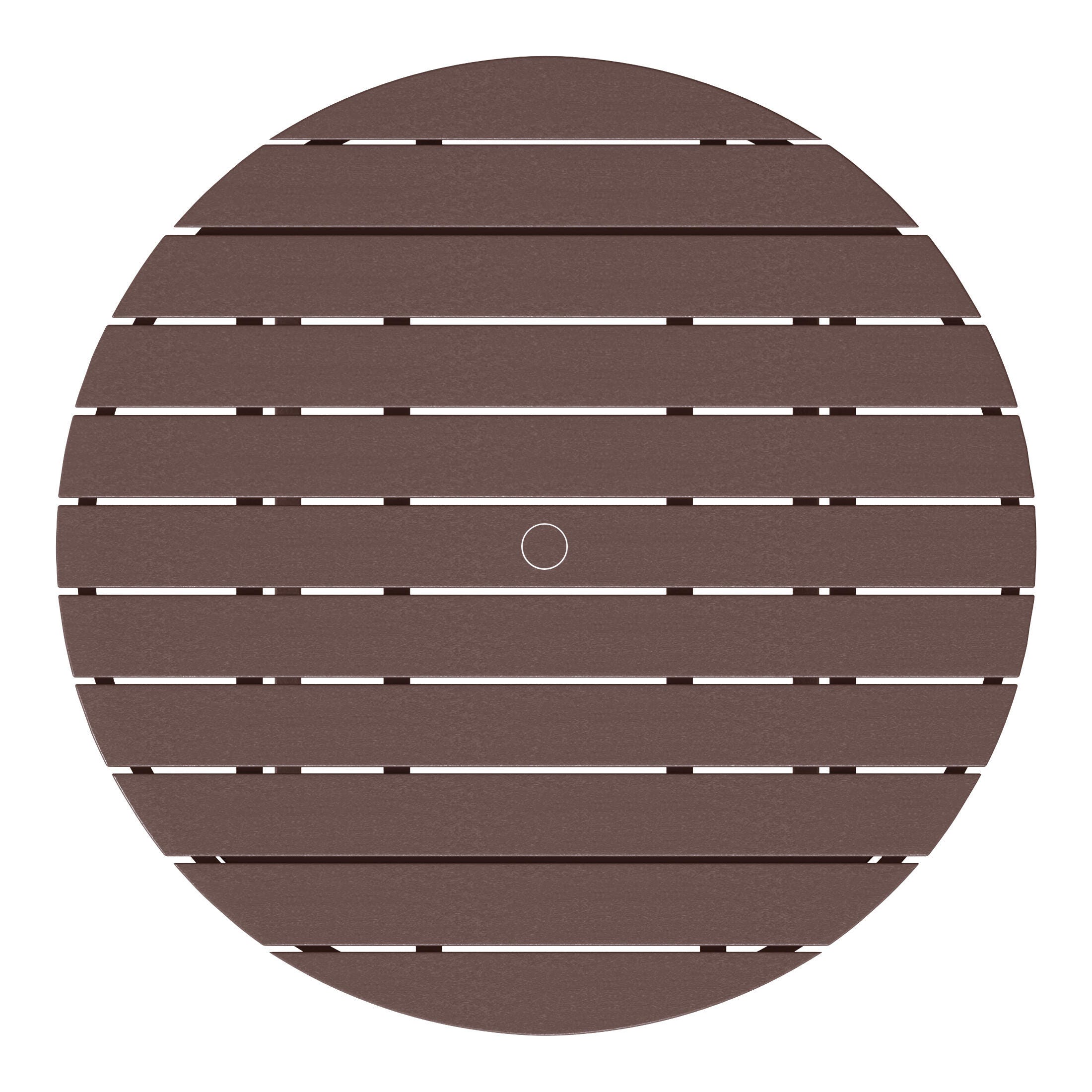 Westin Furniture Laguna Outdoor Round Dining Table, Dark Brown, large