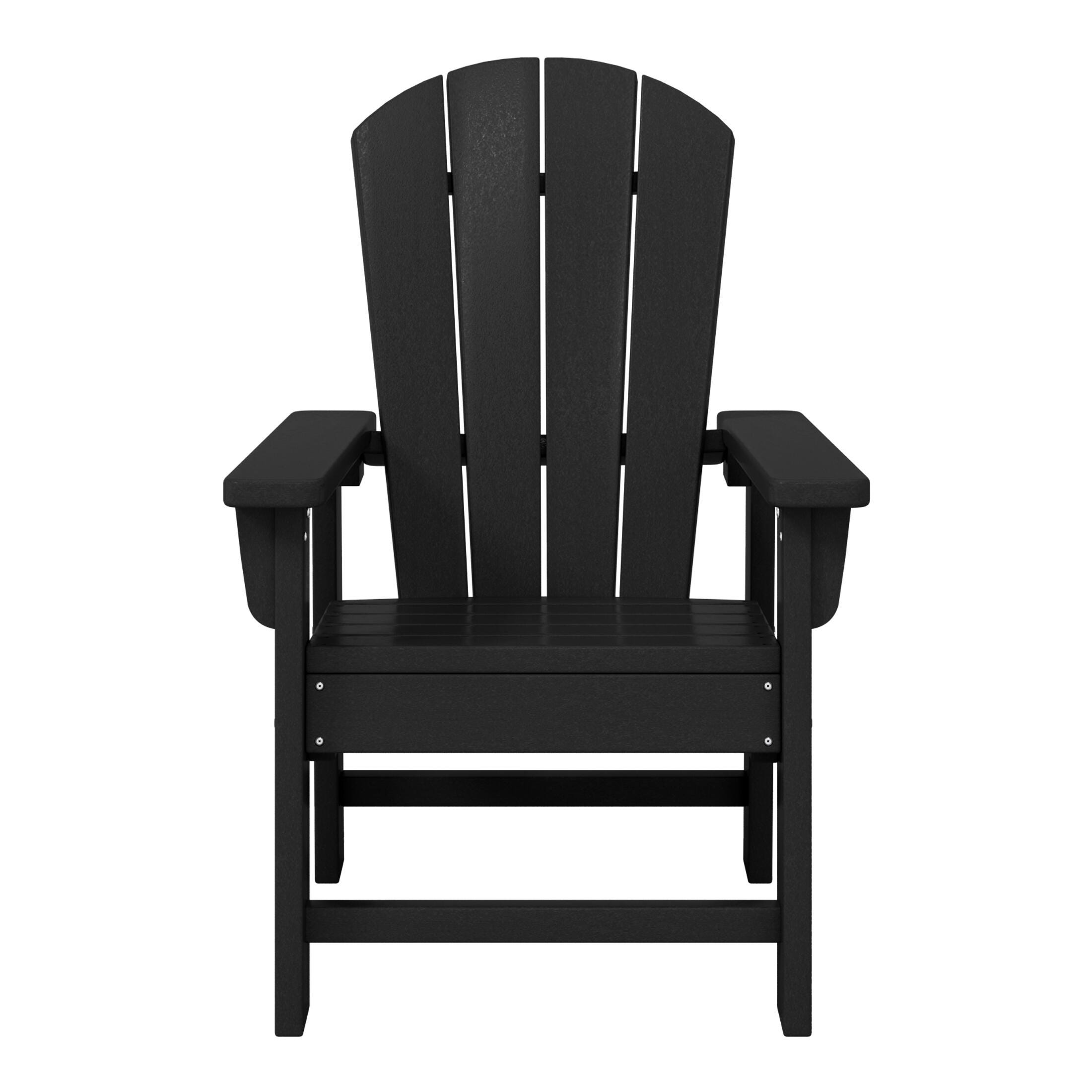 Westin Furniture Laguna Outdoor Adirondack Chair, Black, large