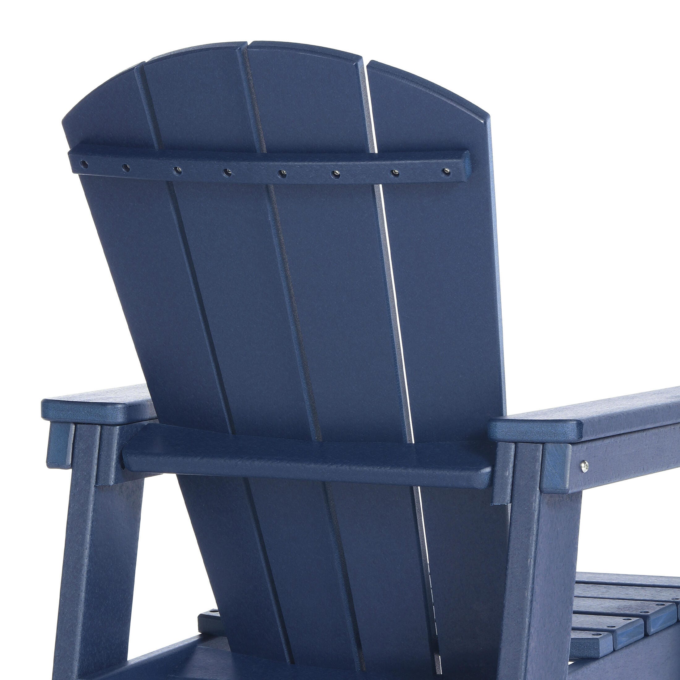 Westin Furniture Laguna Outdoor Adirondack Chair, Navy Blue, large