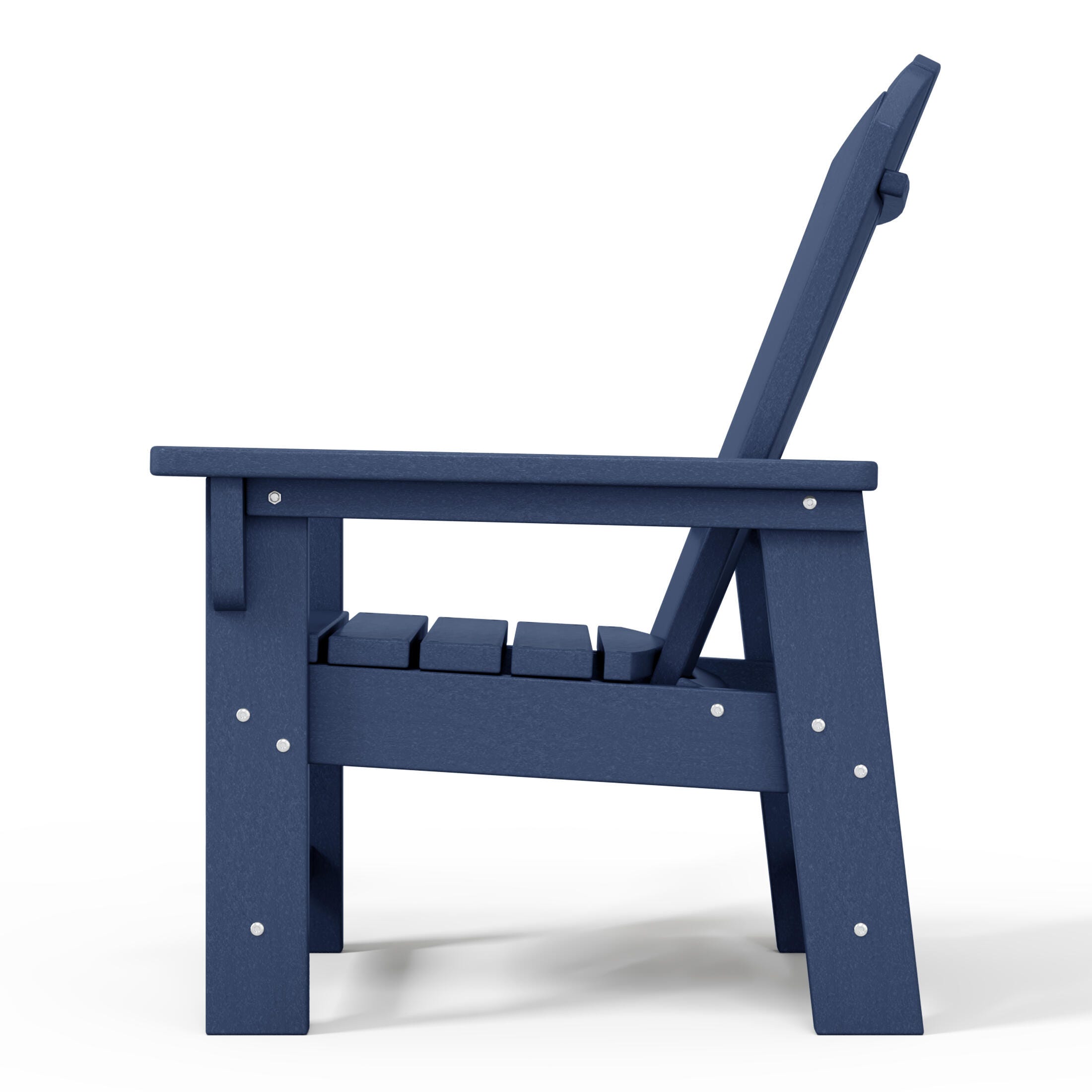 Westin Furniture Laguna Outdoor Adirondack Chair, Navy Blue, large