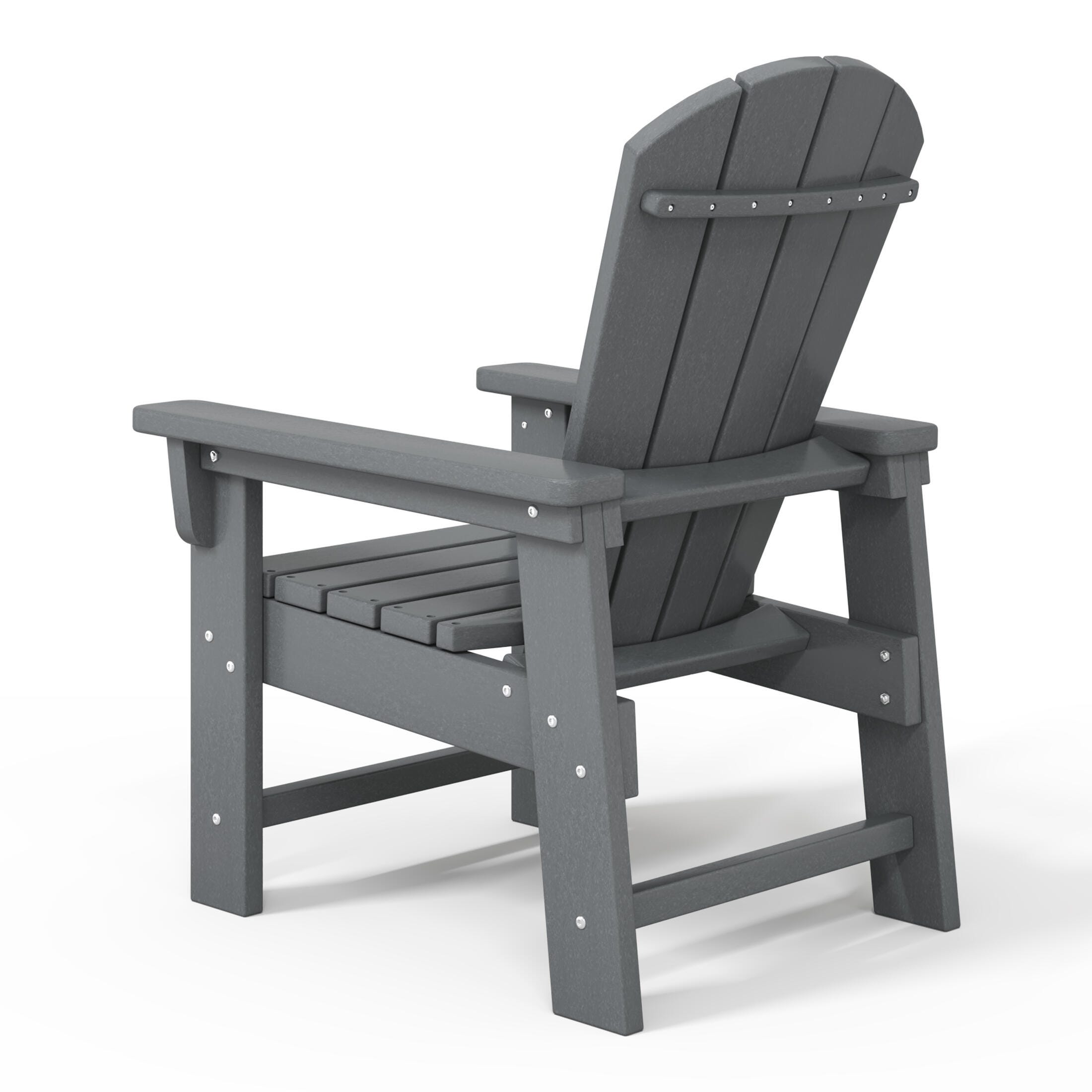 Westin Furniture Laguna Outdoor Adirondack Chair, Gray, large
