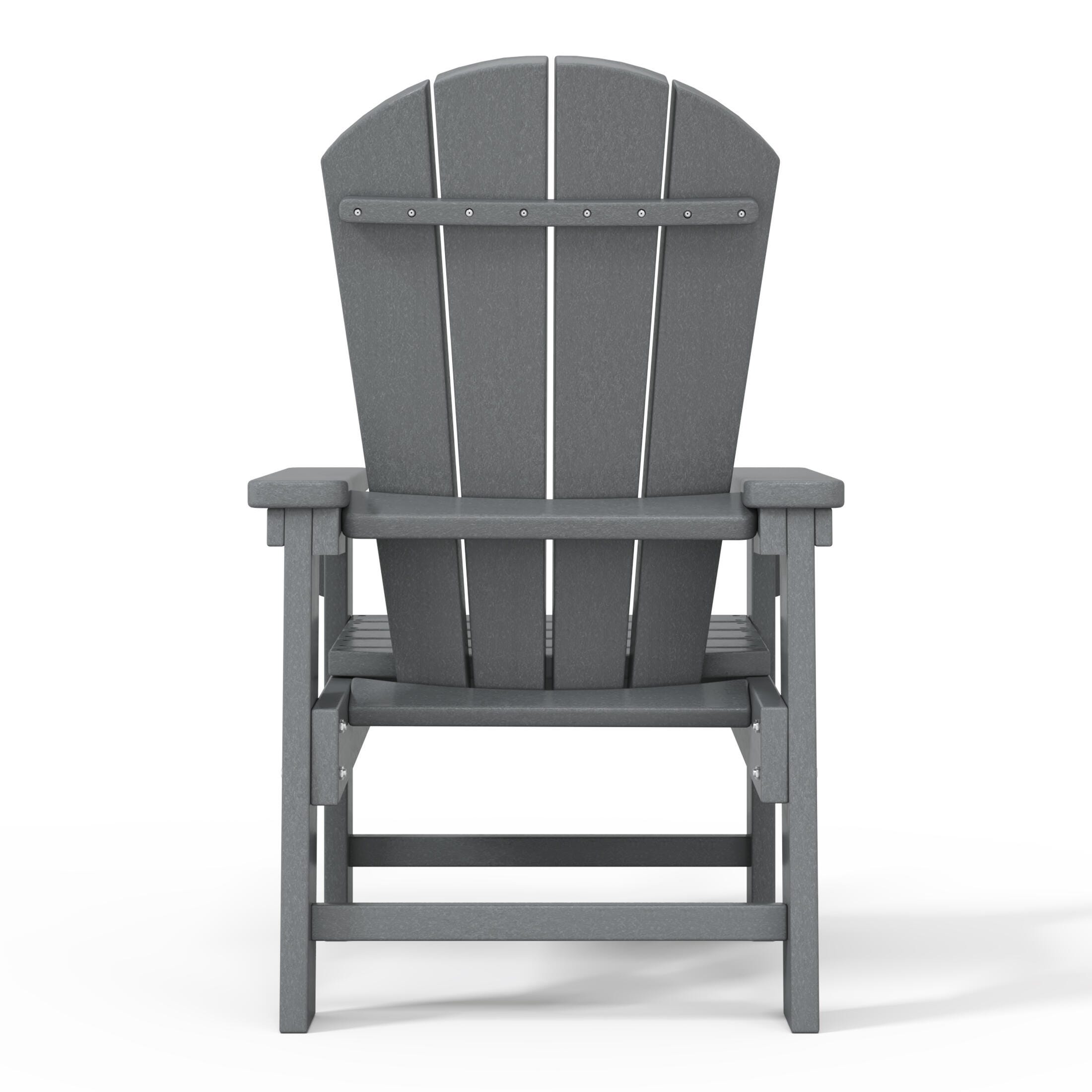 Westin Furniture Laguna Outdoor Adirondack Chair, Gray, large