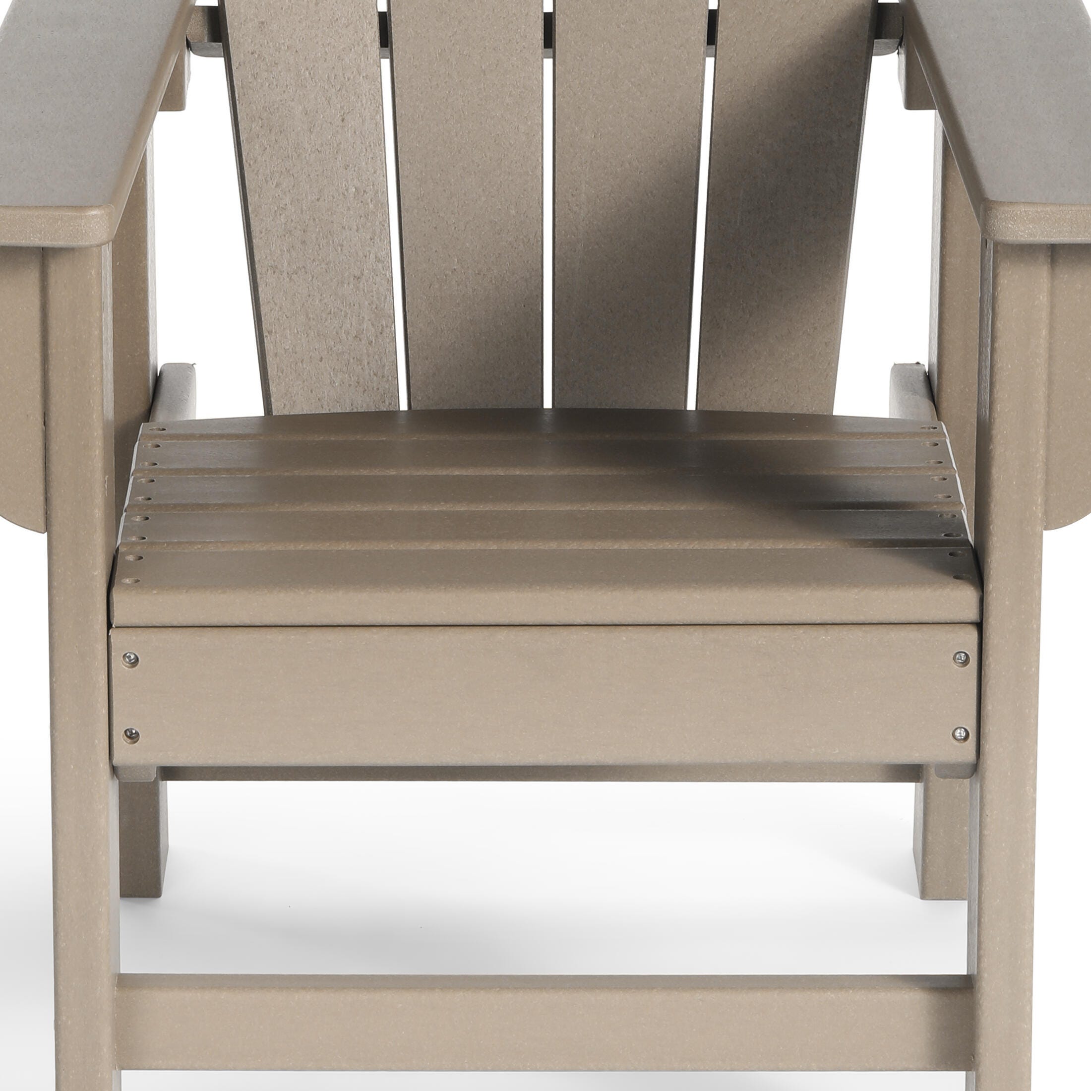 Westin Furniture Laguna Outdoor Adirondack Chair, Weathered Wood, large