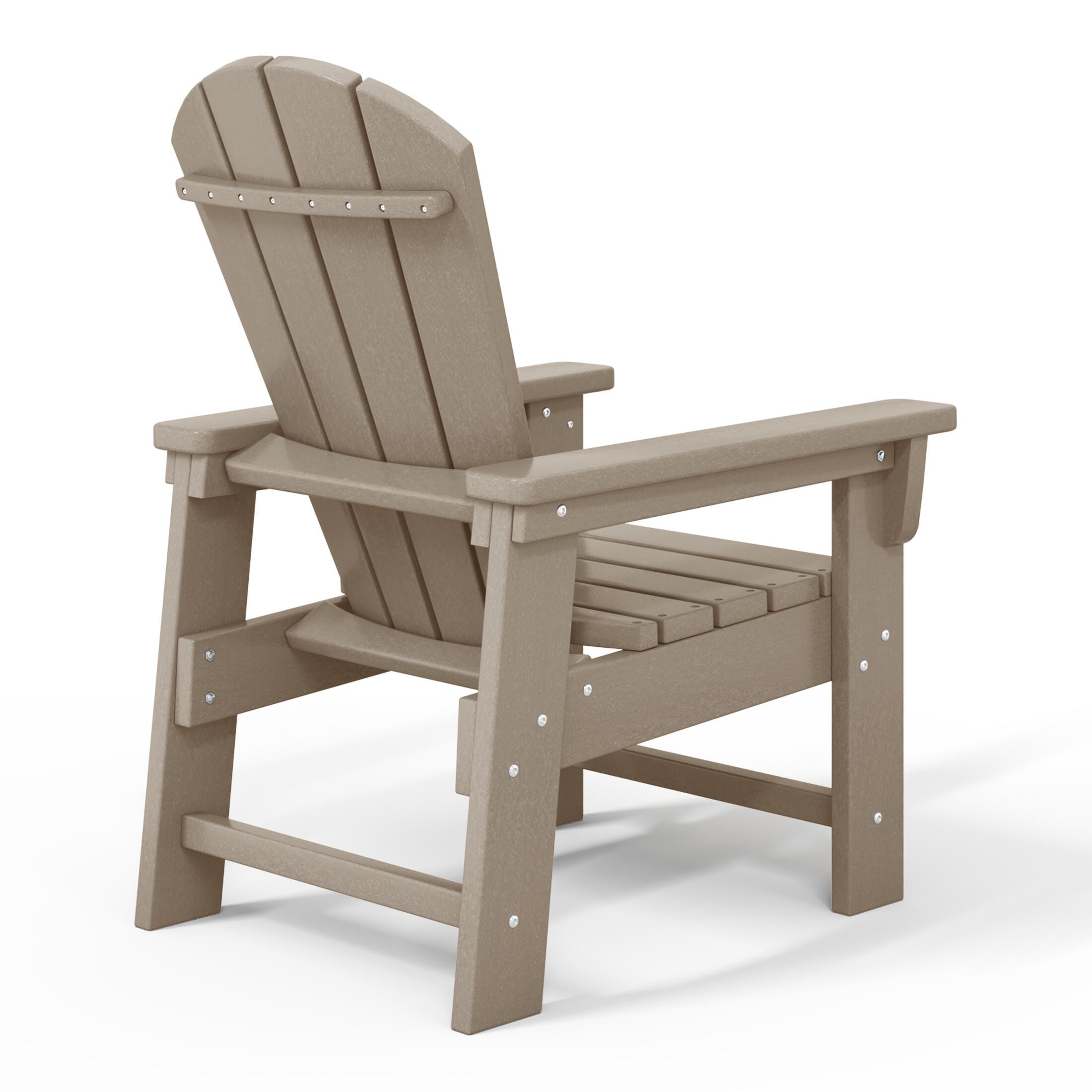 Westin Furniture Laguna Outdoor Adirondack Chair, Weathered Wood, large