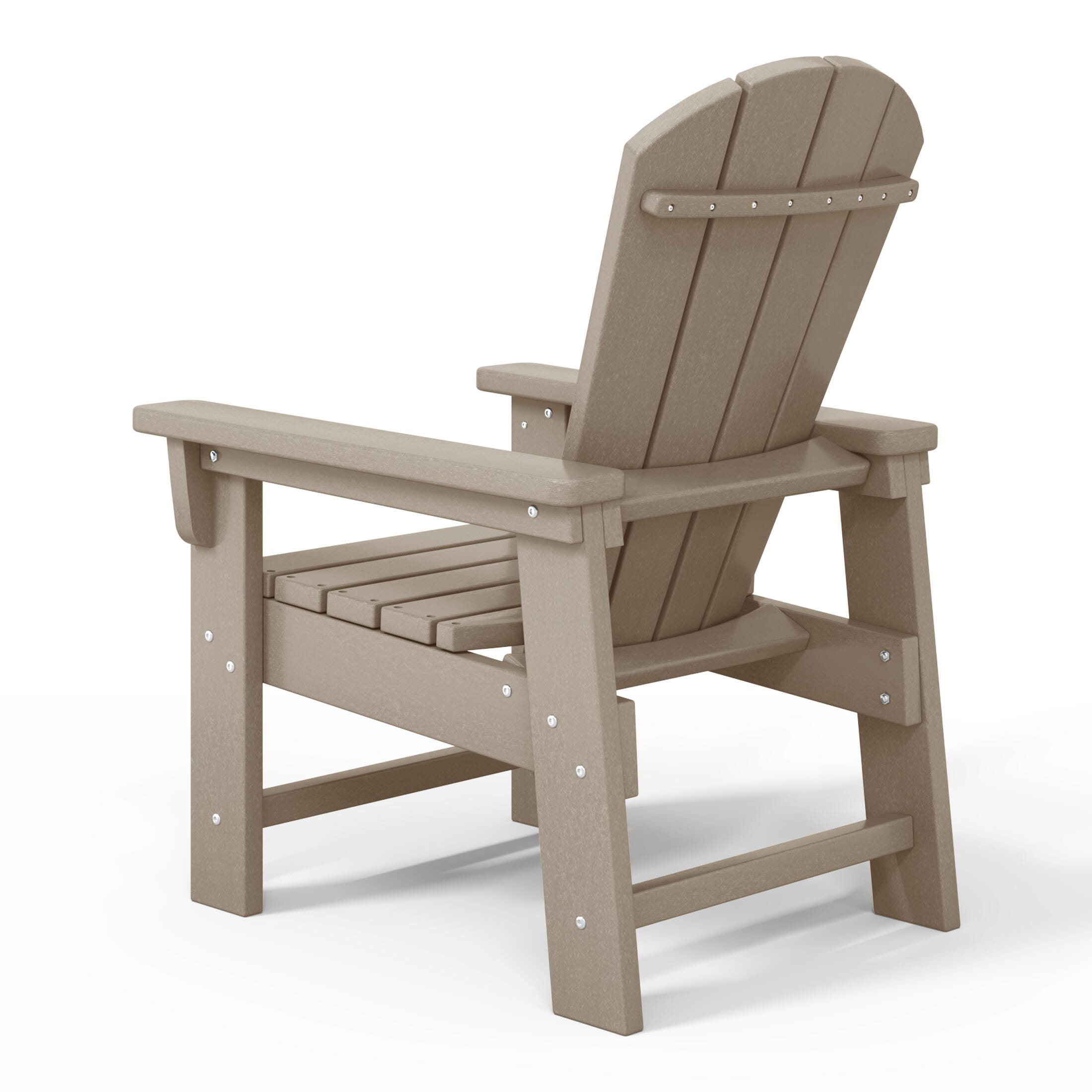 Westin Furniture Laguna Outdoor Adirondack Chair, Weathered Wood, large