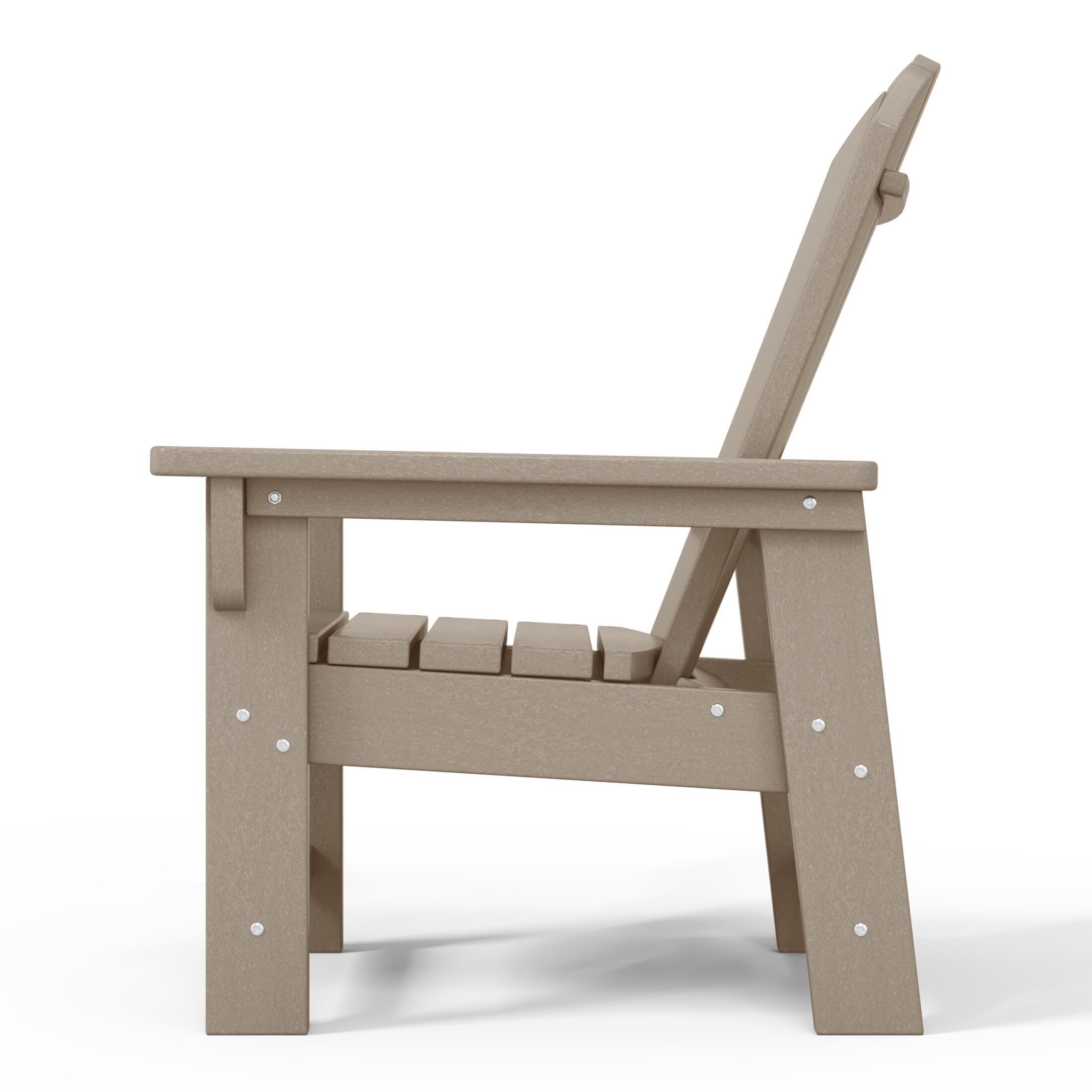 Westin Furniture Laguna Outdoor Adirondack Chair, Weathered Wood, large