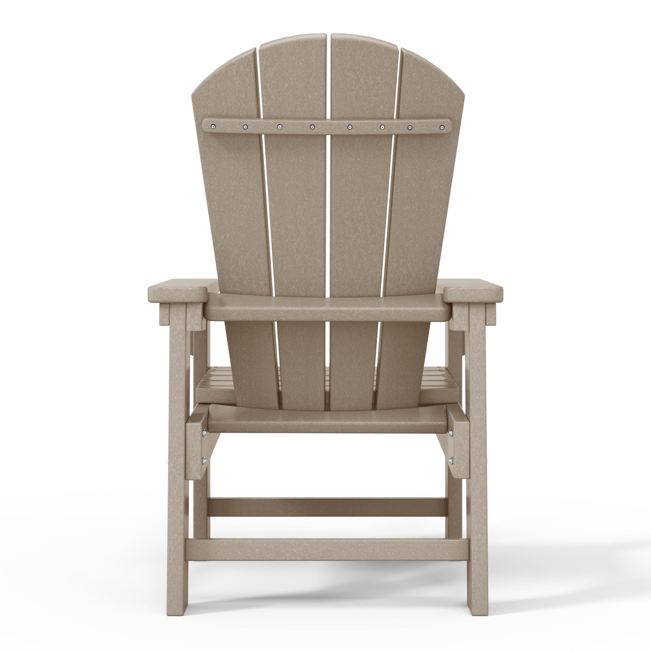 Westin Furniture Laguna Outdoor Adirondack Chair, Weathered Wood, large