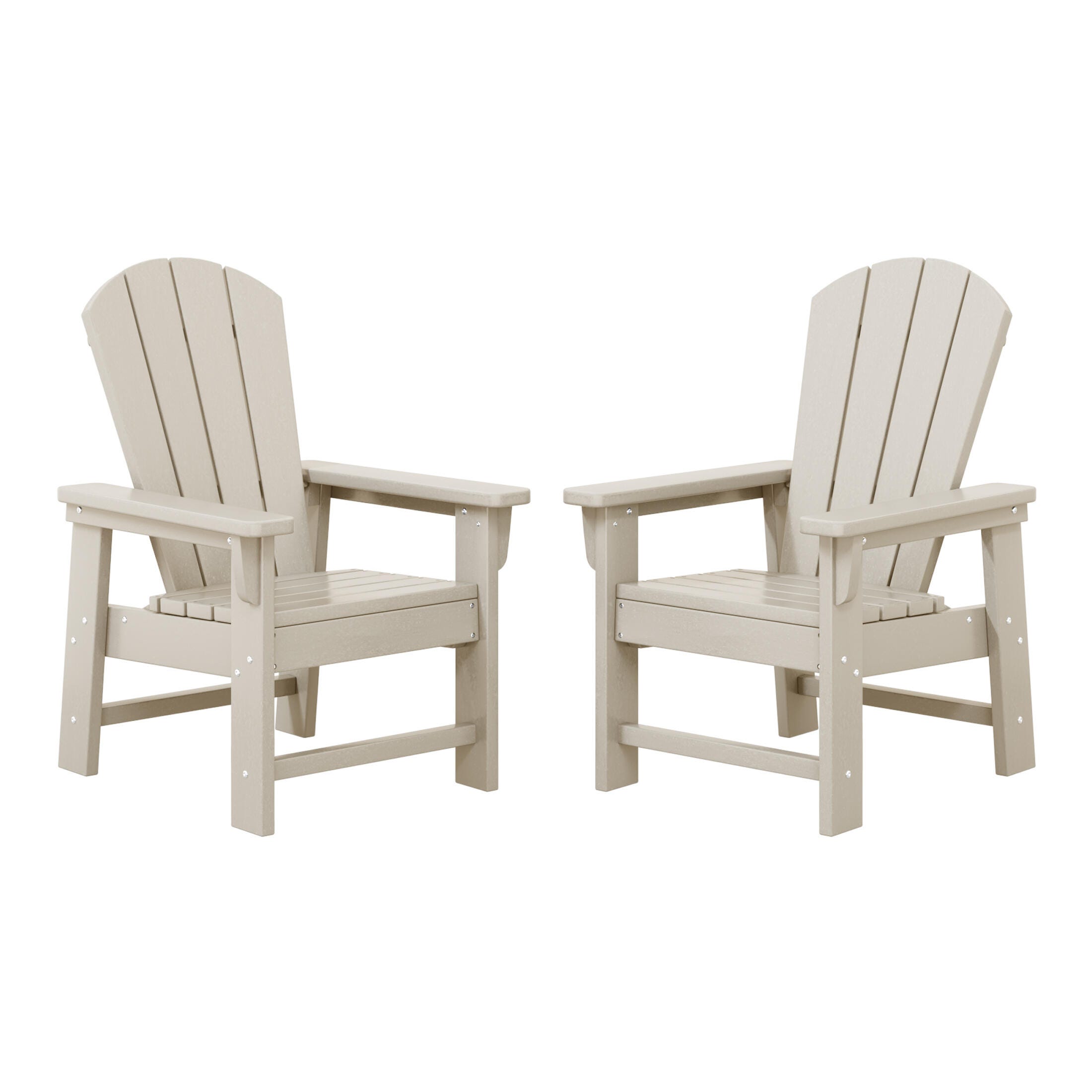 Westin Furniture Laguna Outdoor Adirondack Chair (Set of 2), Sand, large