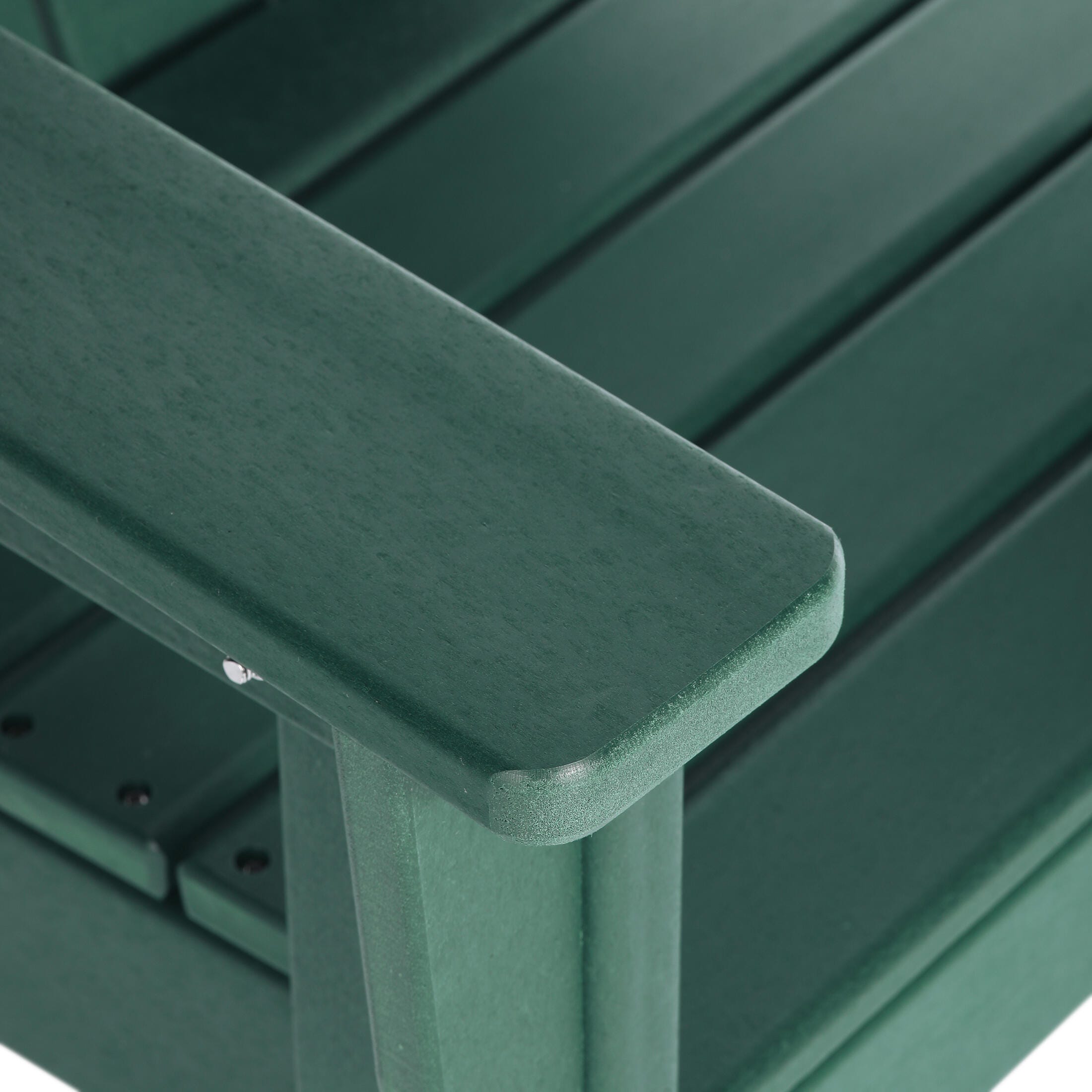 Westin Furniture Laguna Outdoor Adirondack 2 Chairs and Side Table Set, Dark Green, large