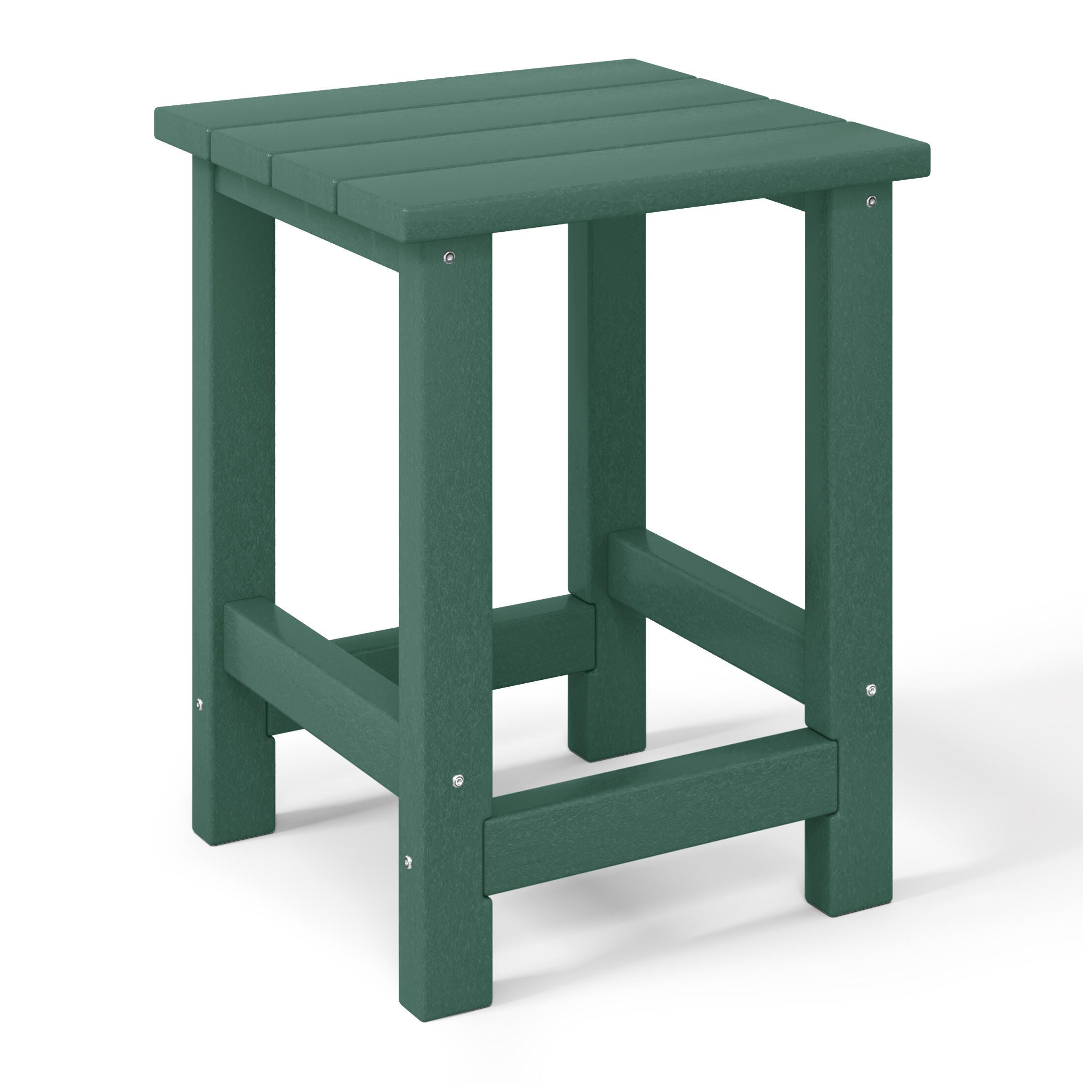 Westin Furniture Laguna Outdoor Adirondack 2 Chairs and Side Table Set, Dark Green, large