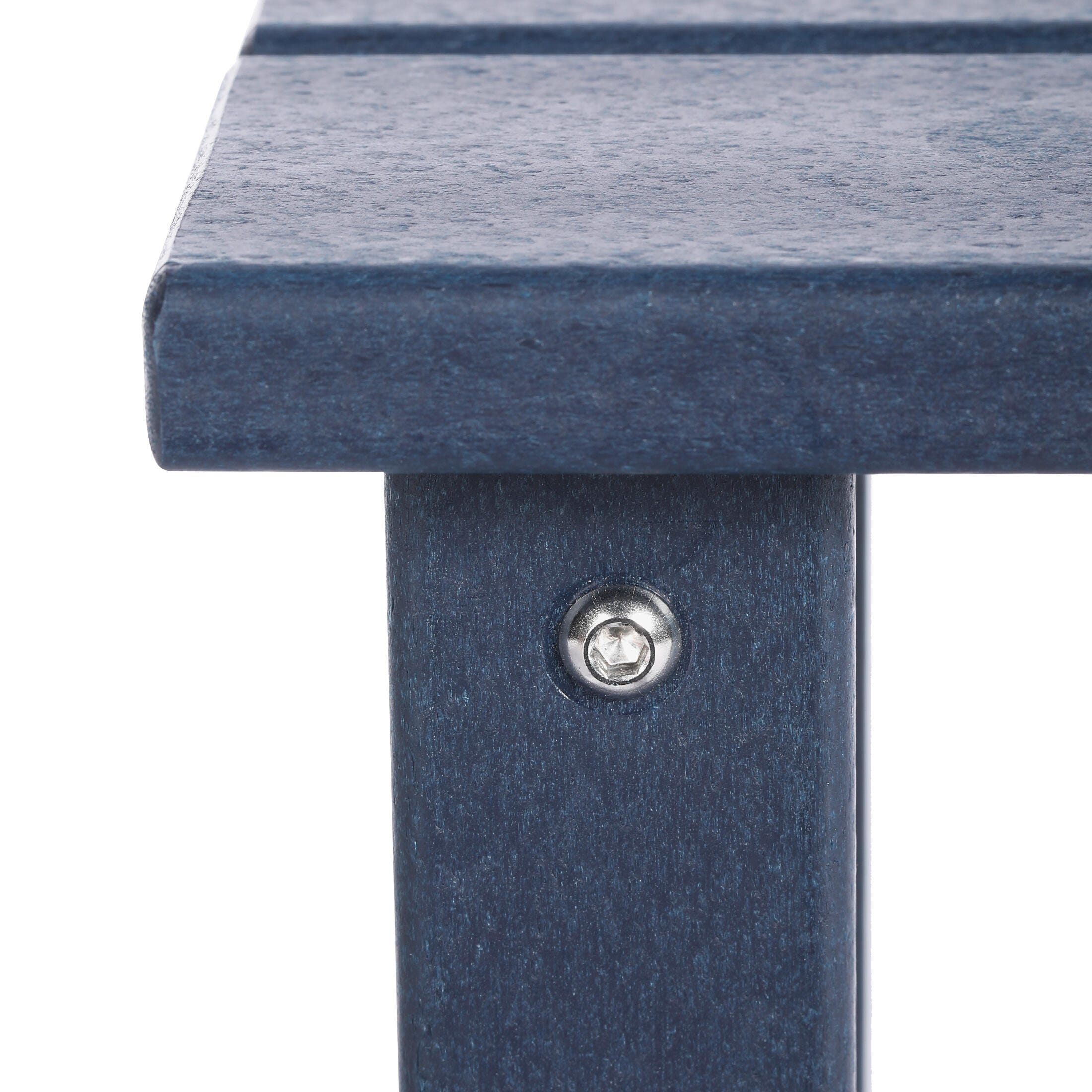 Westin Furniture Laguna Outdoor Adirondack 2 Chairs and Side Table Set, Navy Blue, large