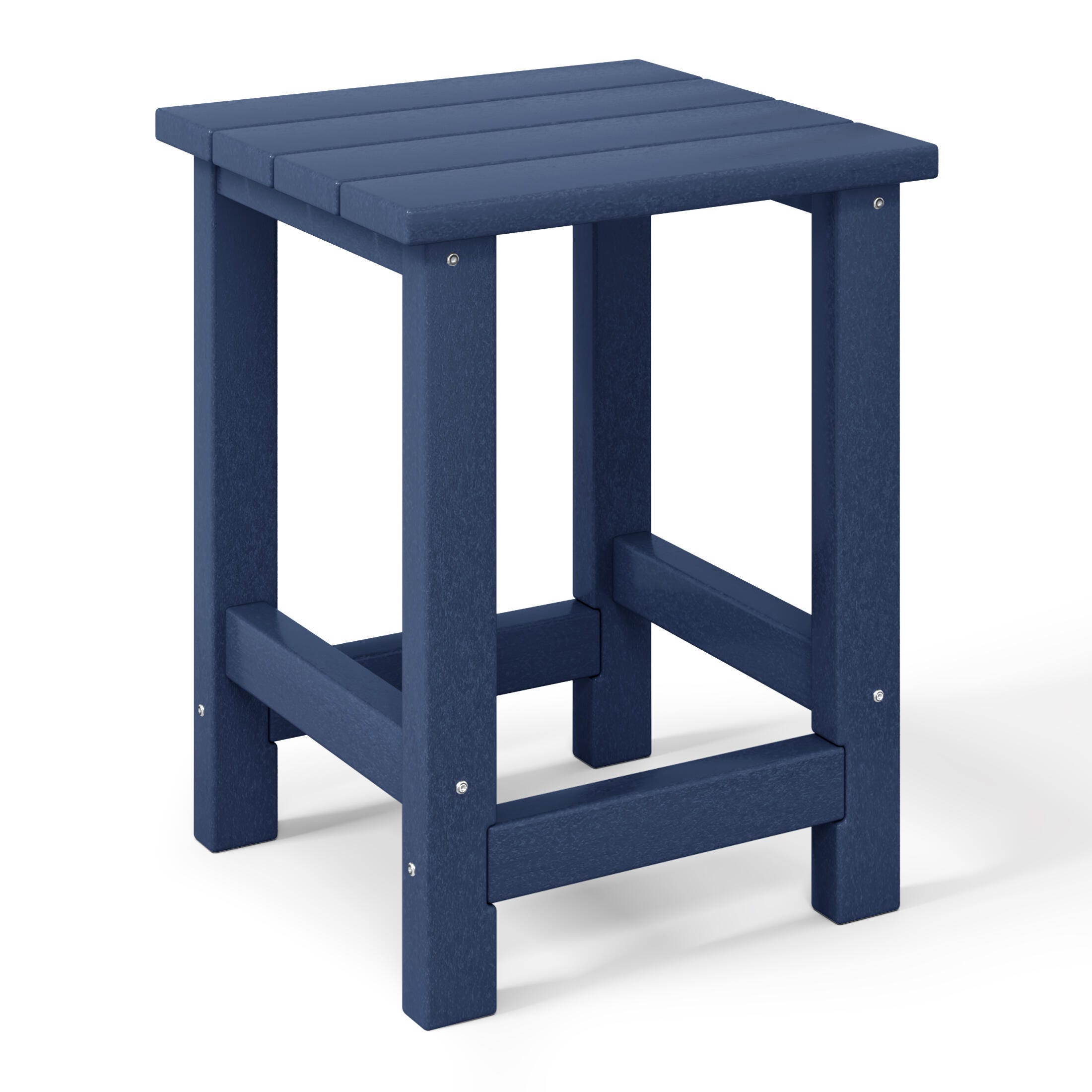 Westin Furniture Laguna Outdoor Adirondack 2 Chairs and Side Table Set, Navy Blue, large