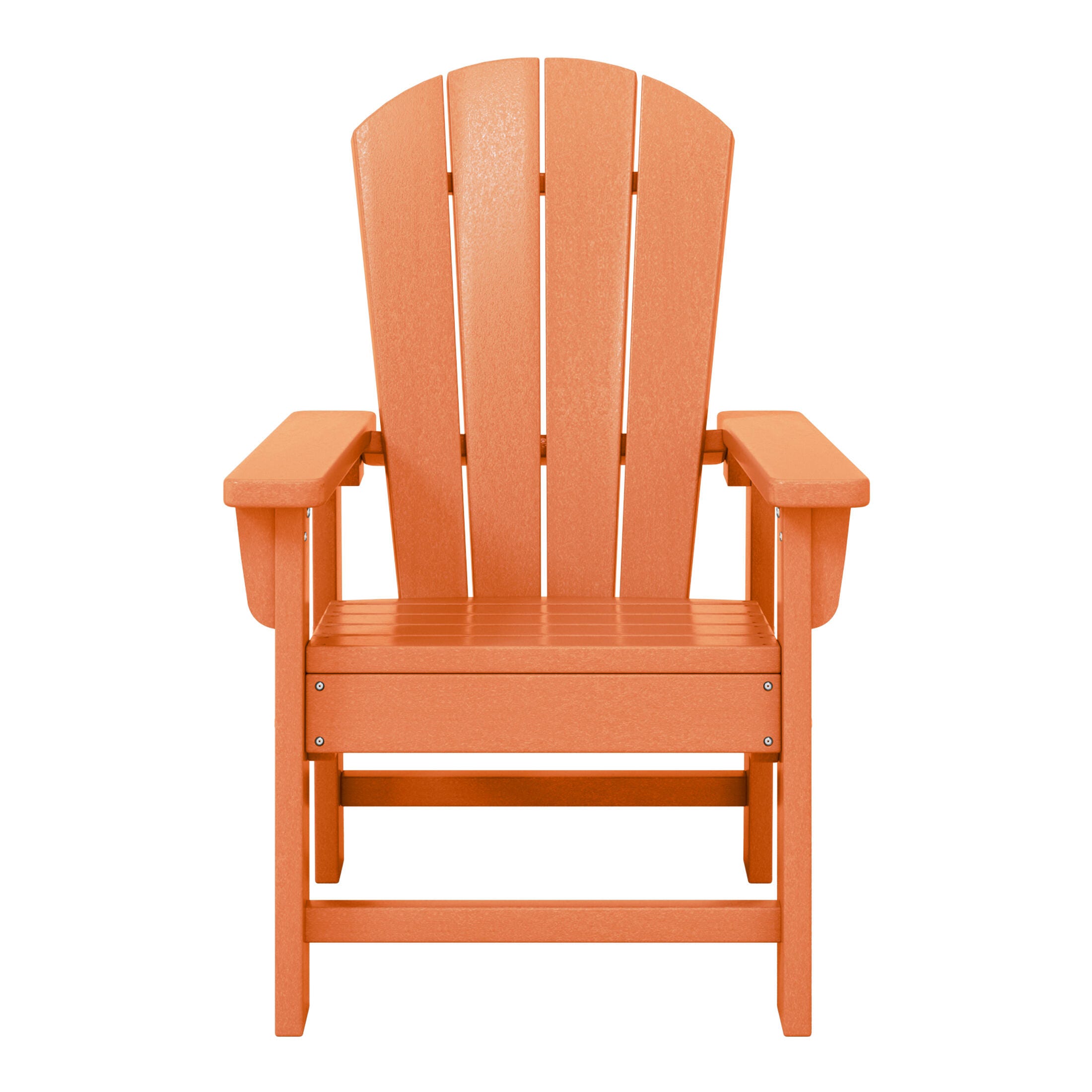 Westin Furniture Laguna Outdoor Adirondack 2 Chairs and Side Table Set, Orange, large