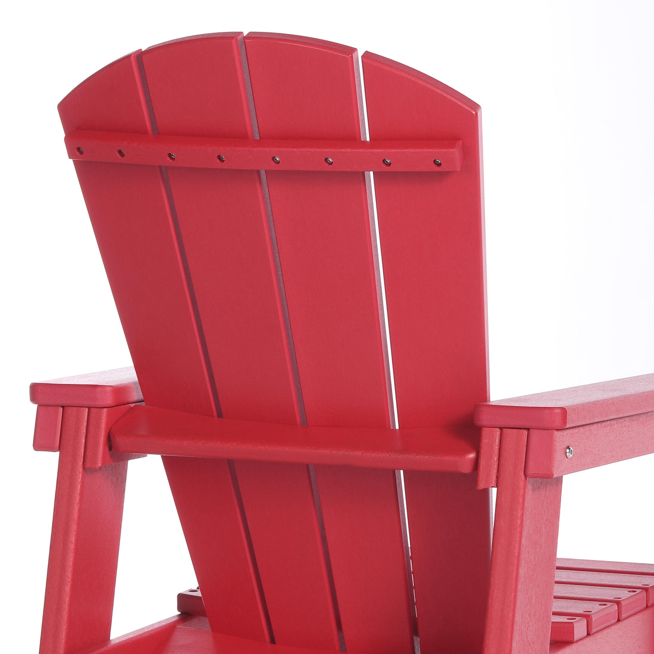 Westin Furniture Laguna Outdoor Adirondack 2 Chairs and Side Table Set, Red, large
