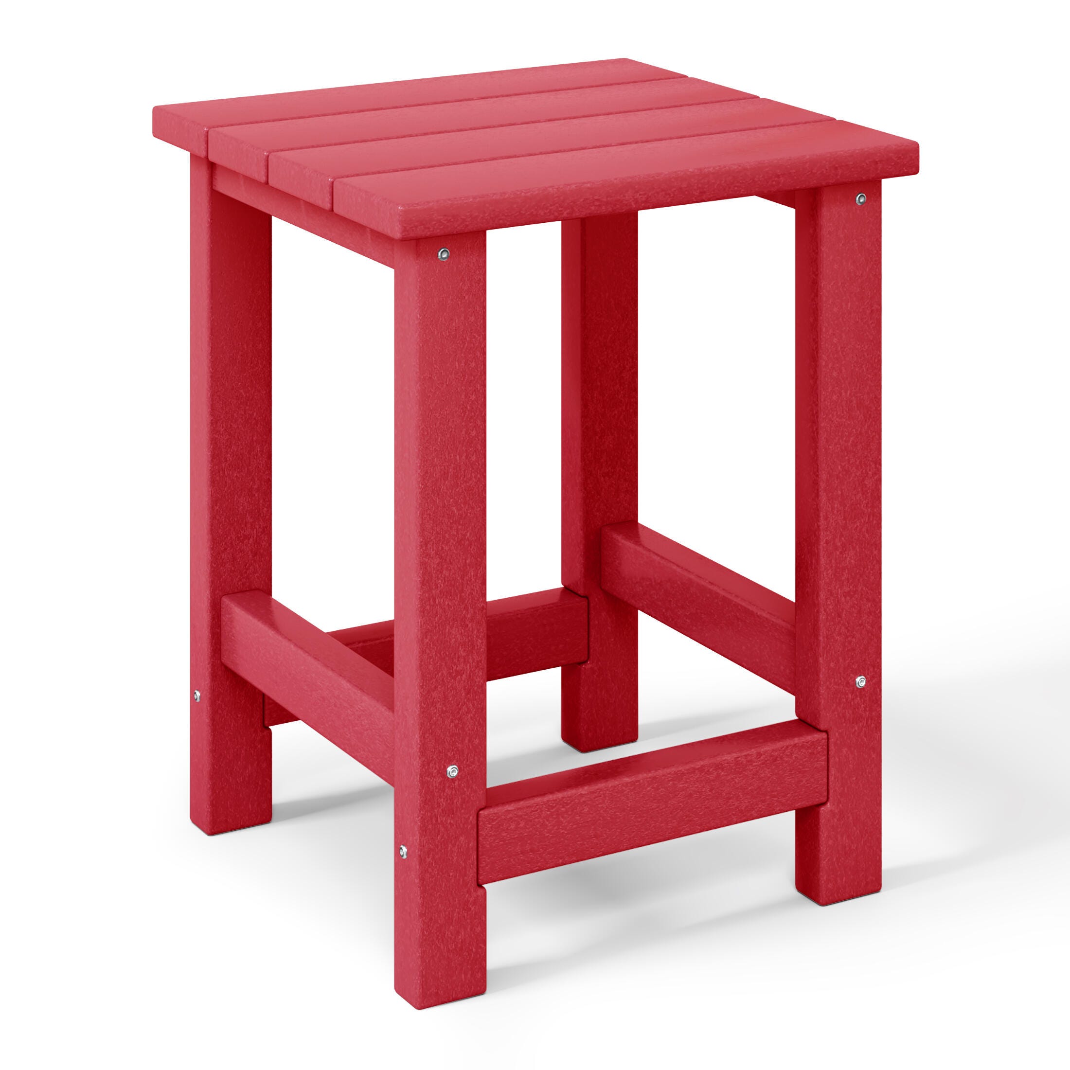 Westin Furniture Laguna Outdoor Adirondack 2 Chairs and Side Table Set, Red, large