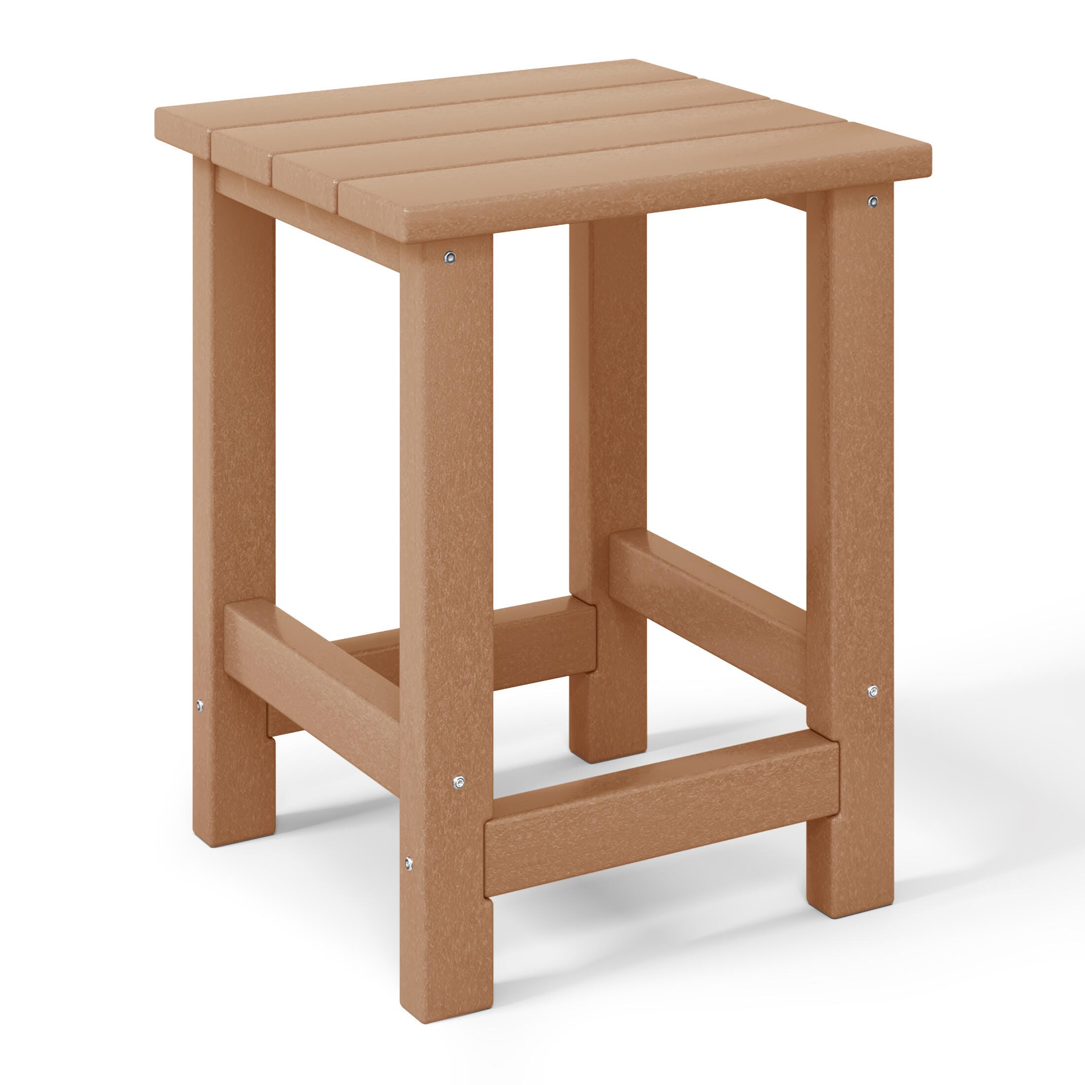Westin Furniture Laguna Outdoor Adirondack 2 Chairs and Side Table Set, Teak, large