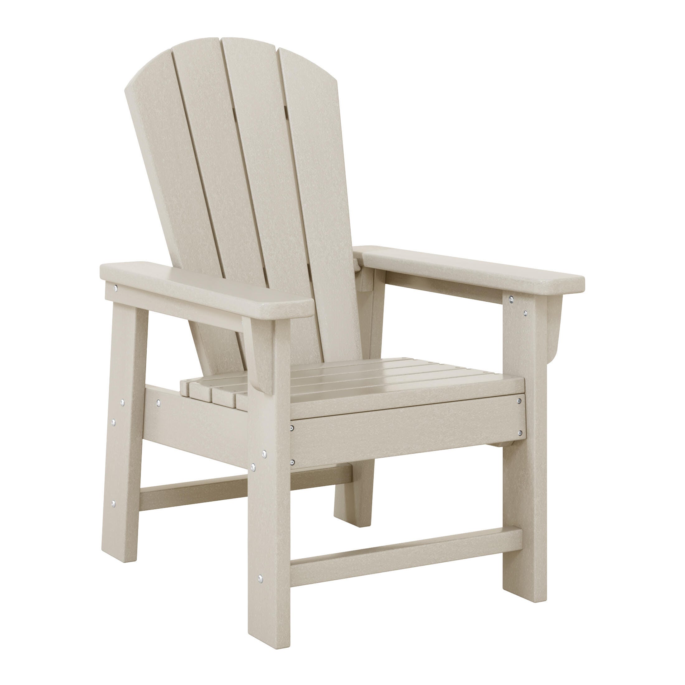 Westin Furniture Laguna Outdoor Adirondack 2 Chairs and Side Table Set, Sand, large