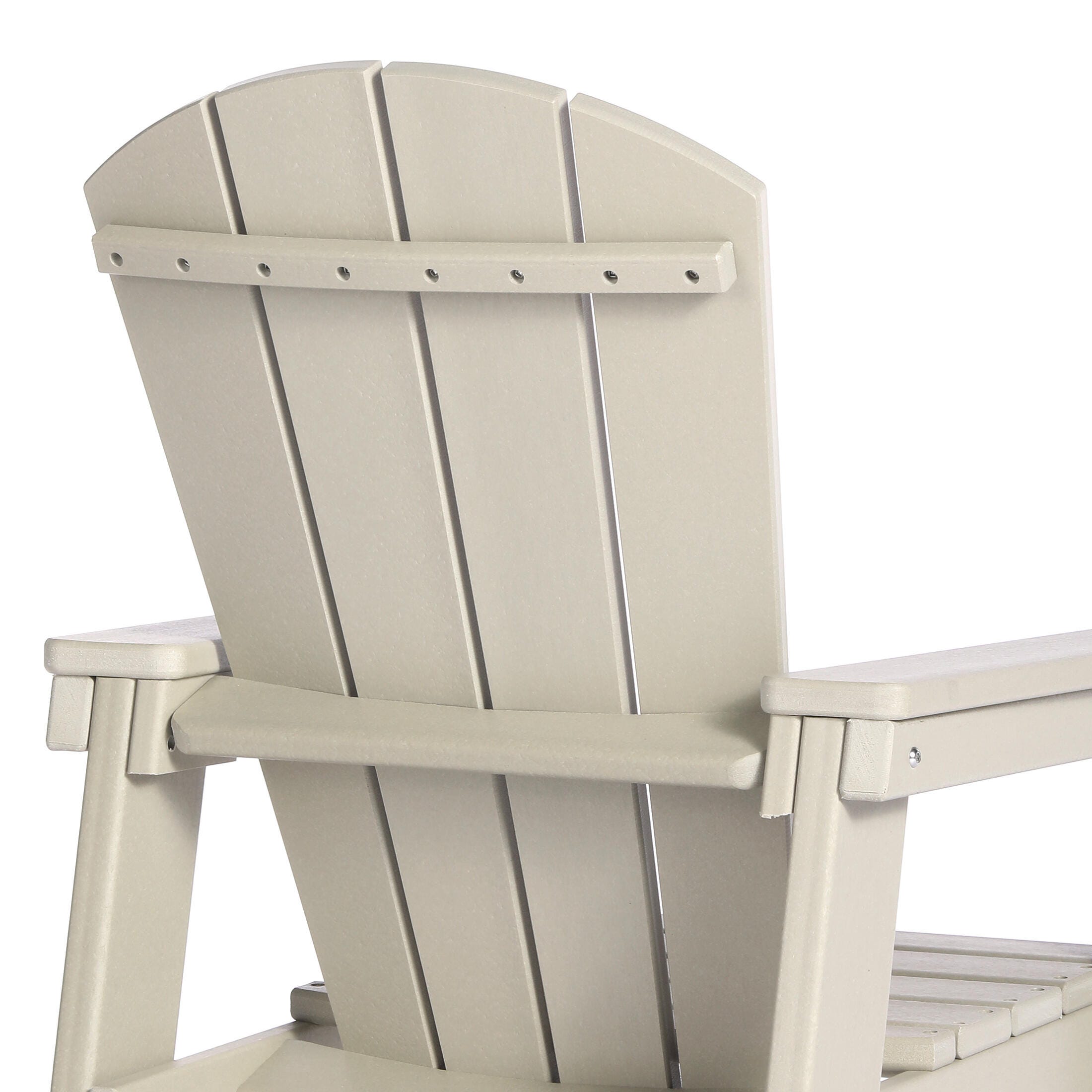 Westin Furniture Laguna Outdoor Adirondack 2 Chairs and Side Table Set, Sand, large