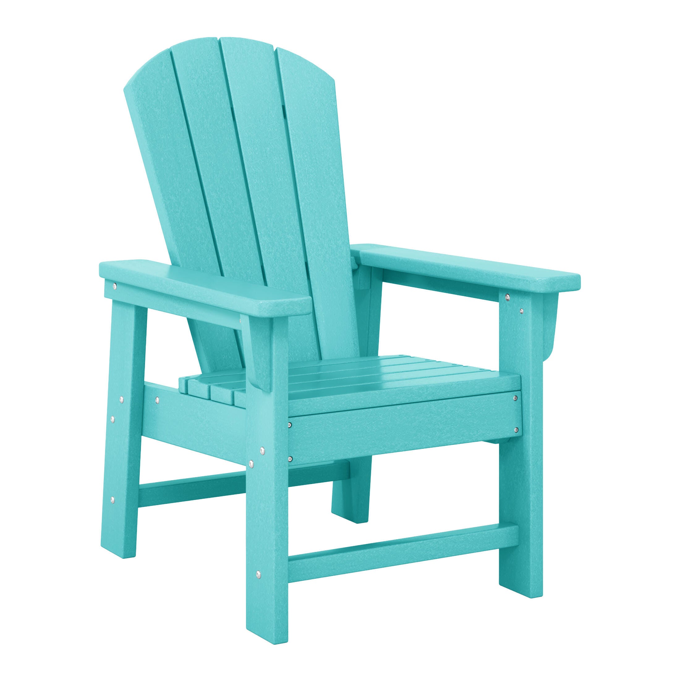Westin Furniture Laguna Outdoor Adirondack 2 Chairs and Side Table Set, Turquoise, large