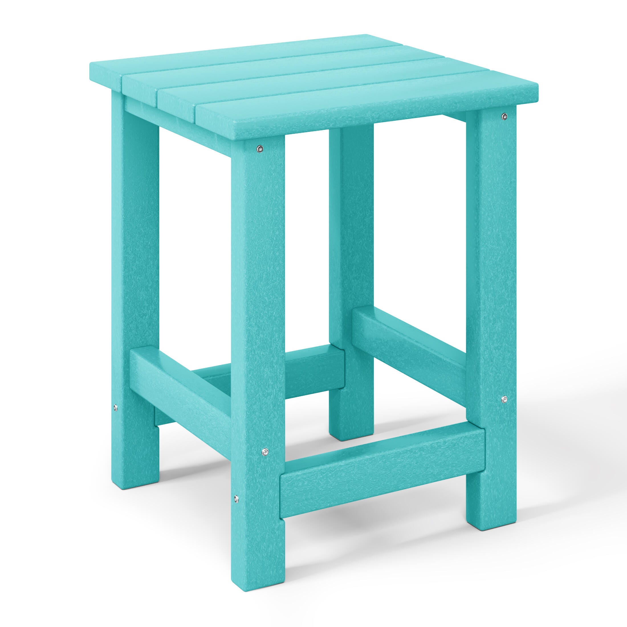 Westin Furniture Laguna Outdoor Adirondack 2 Chairs and Side Table Set, Turquoise, large
