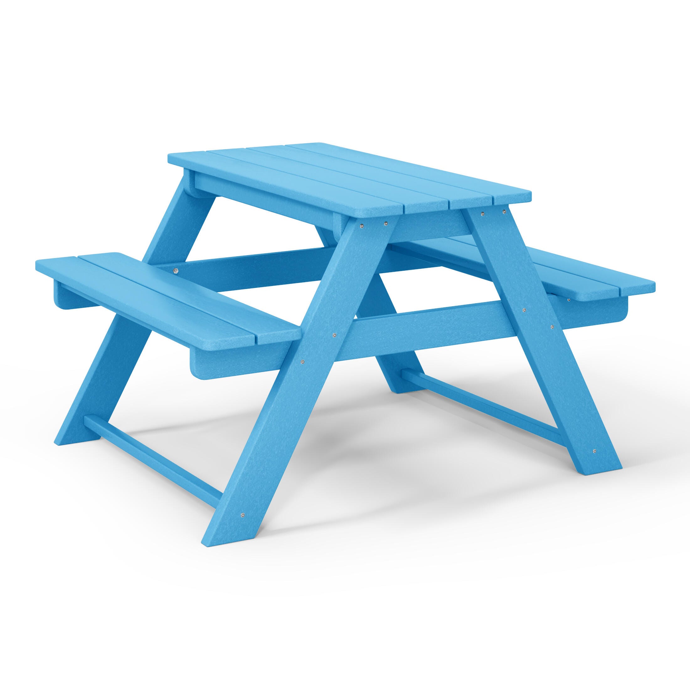 Westin Furniture Laguna Outdoor Picnic Table, Pacific Blue, large