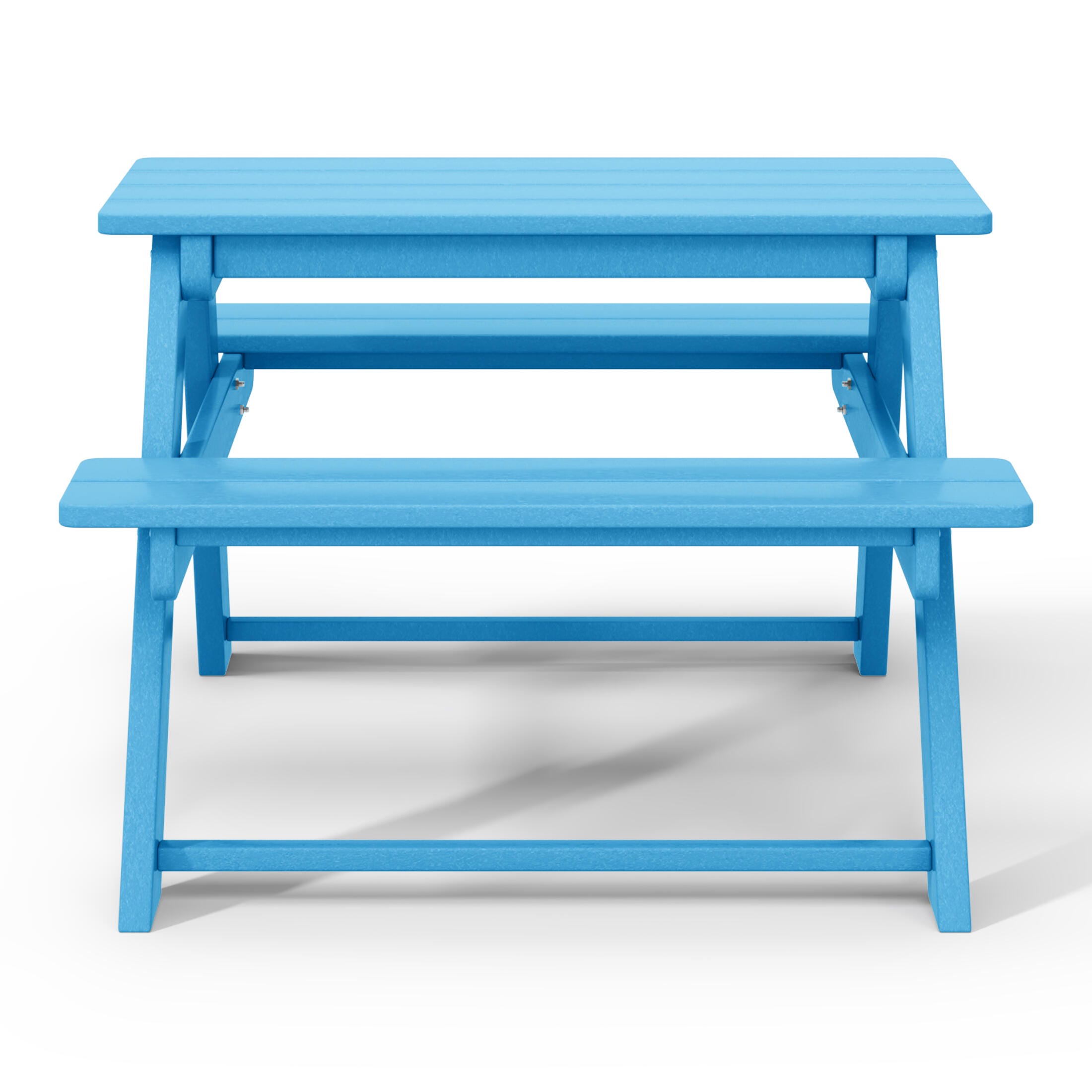 Westin Furniture Laguna Outdoor Picnic Table, Pacific Blue, large