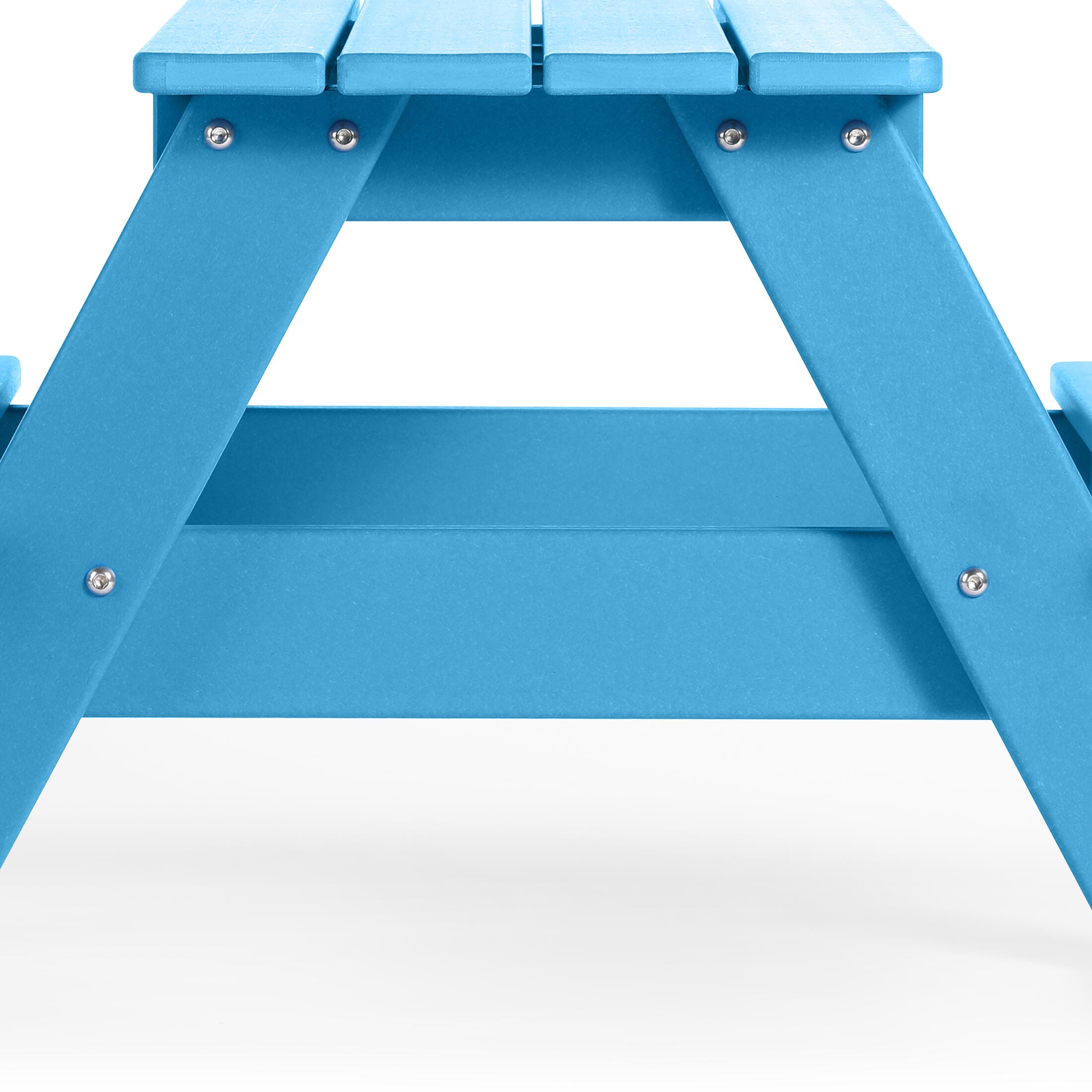 Westin Furniture Laguna Outdoor Picnic Table, Pacific Blue, large