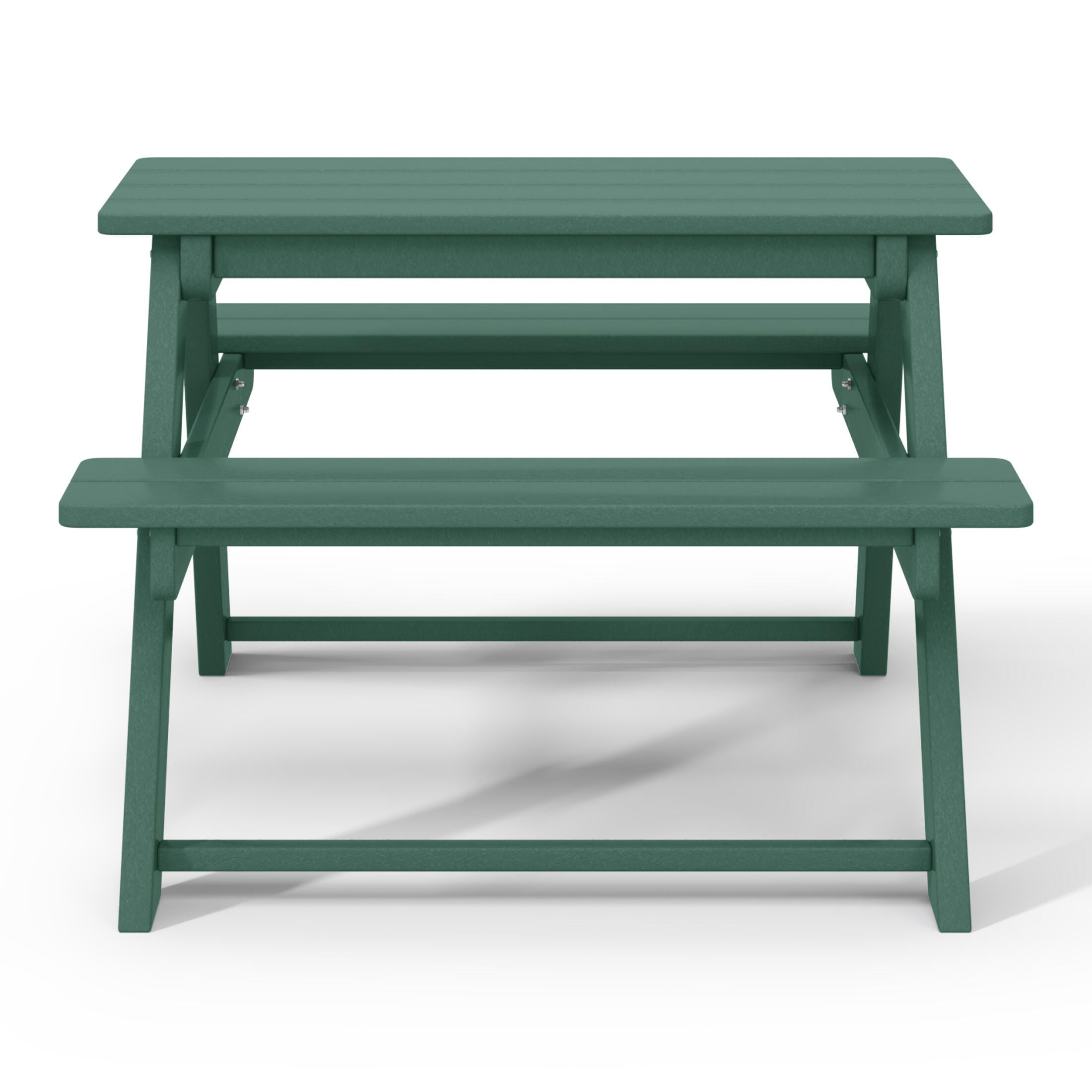 Westin Furniture Laguna Outdoor Picnic Table, Dark Green, large
