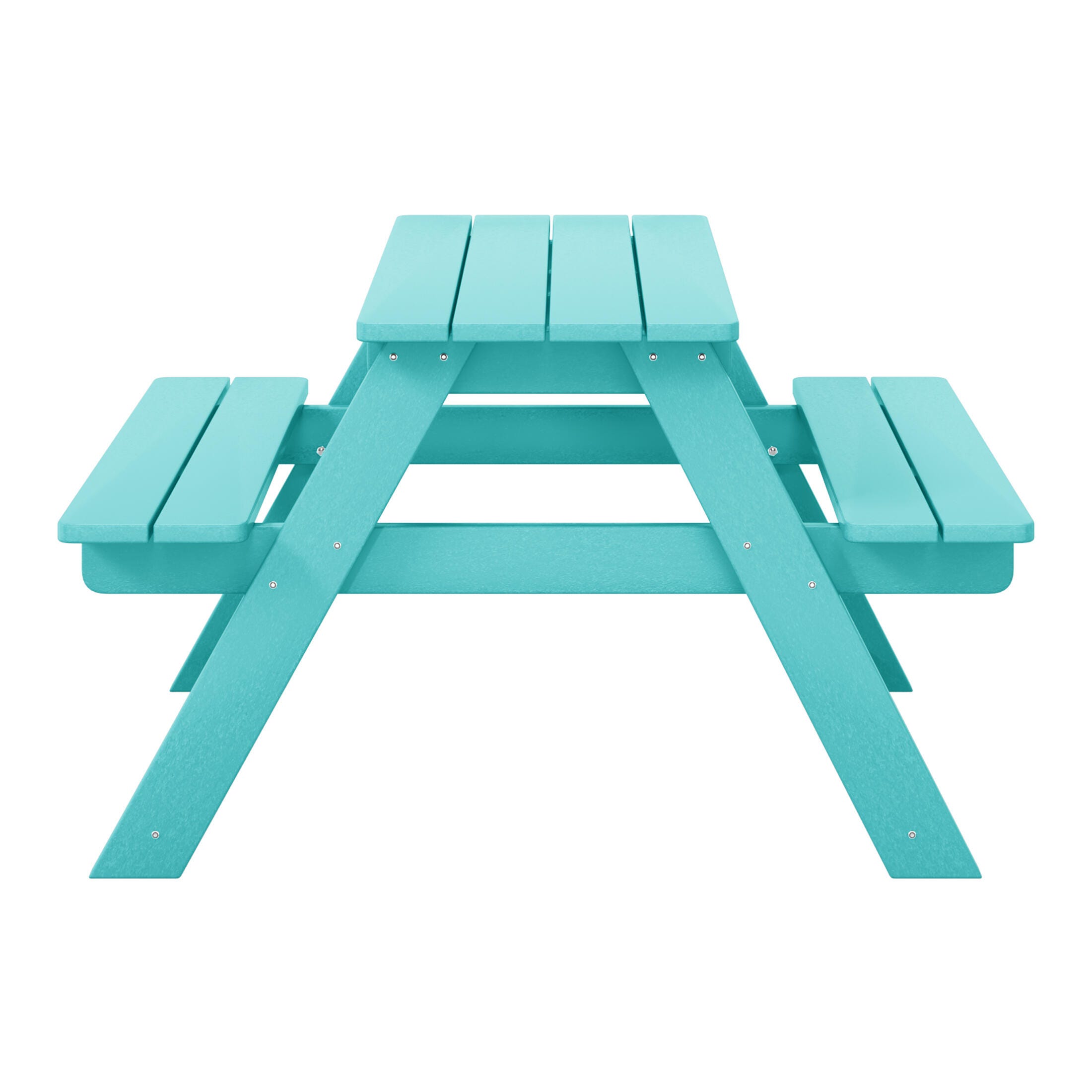 Westin Furniture Laguna Outdoor Picnic Table, Turquoise, large