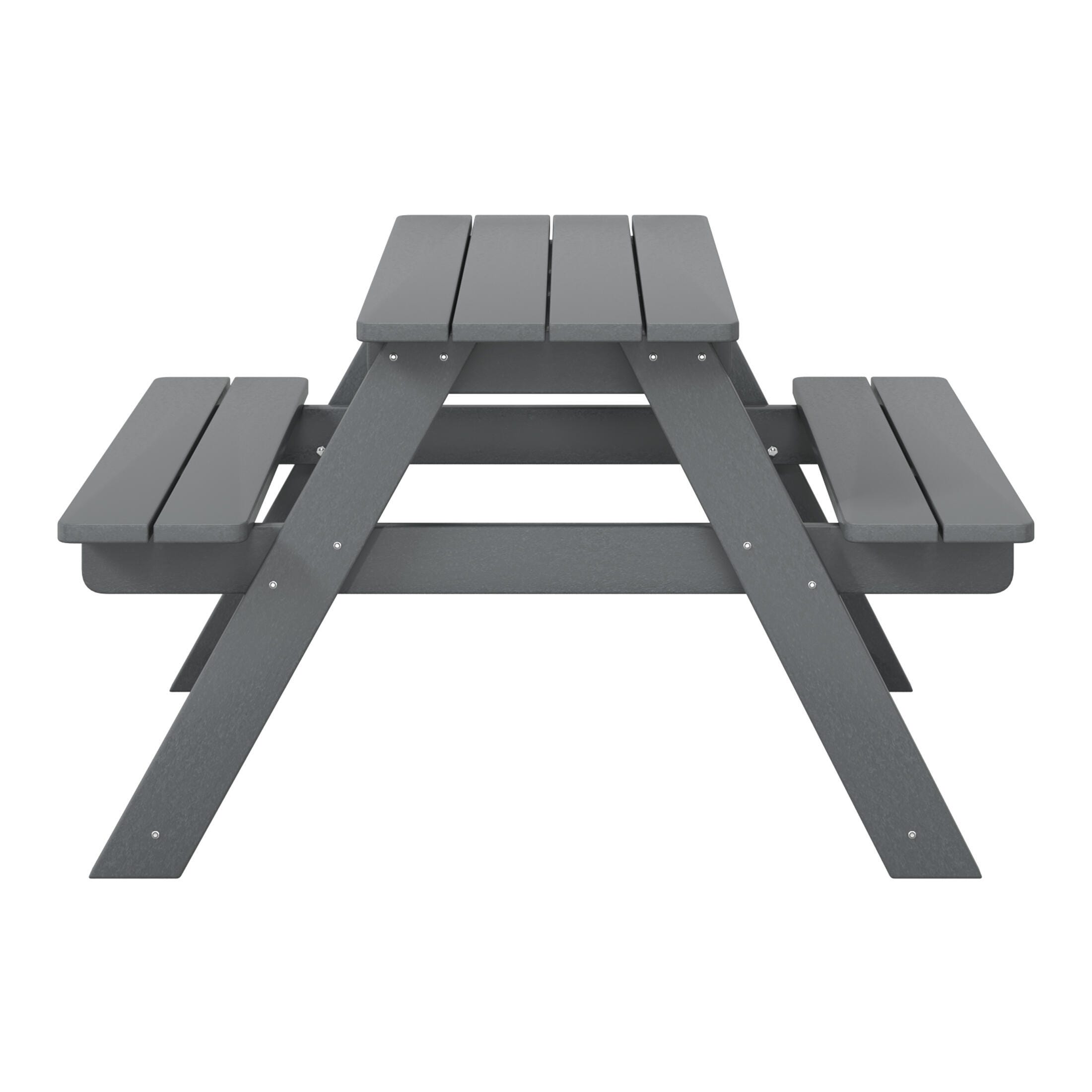 Westin Furniture Laguna Outdoor Picnic Table, Gray, large