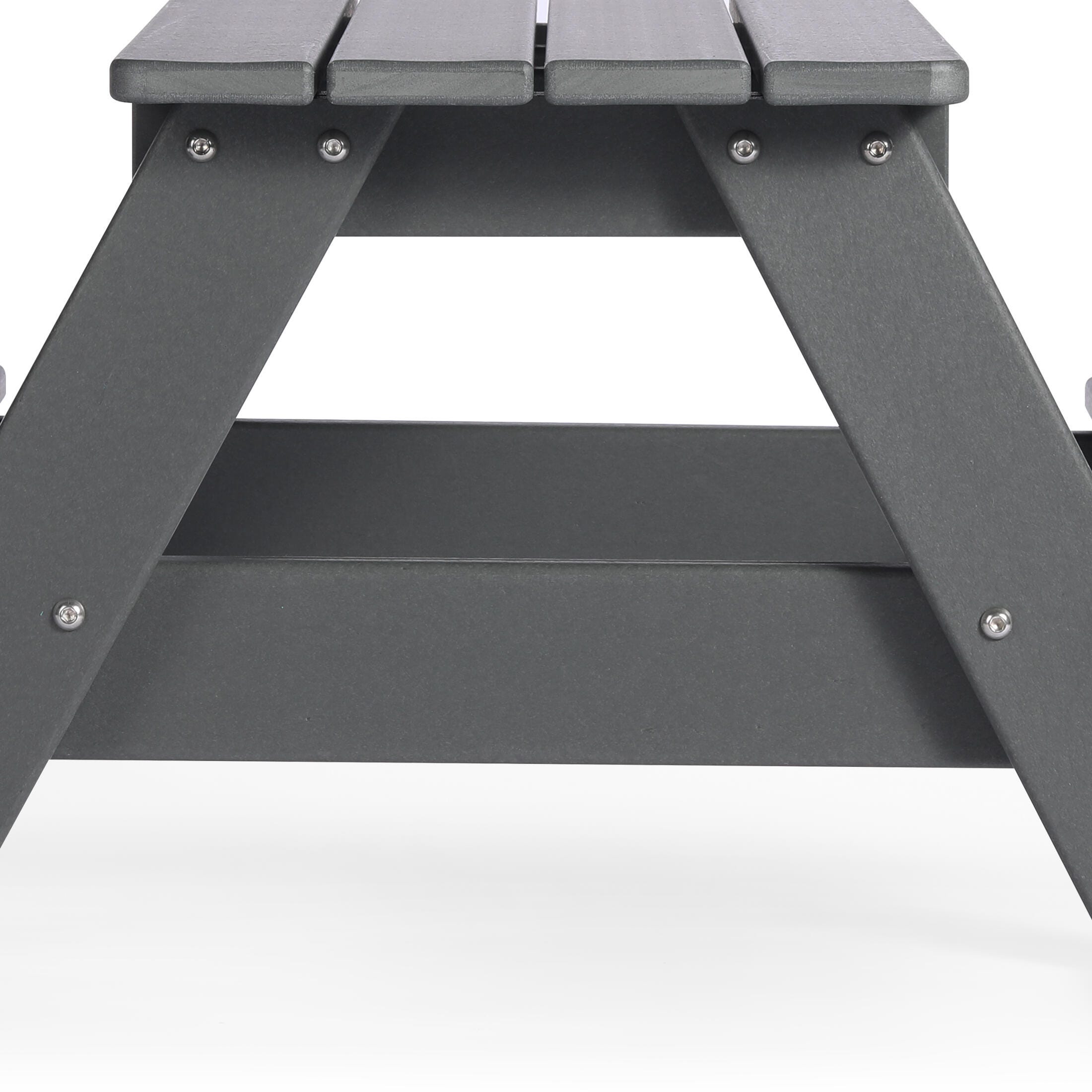 Westin Furniture Laguna Outdoor Picnic Table, Gray, large