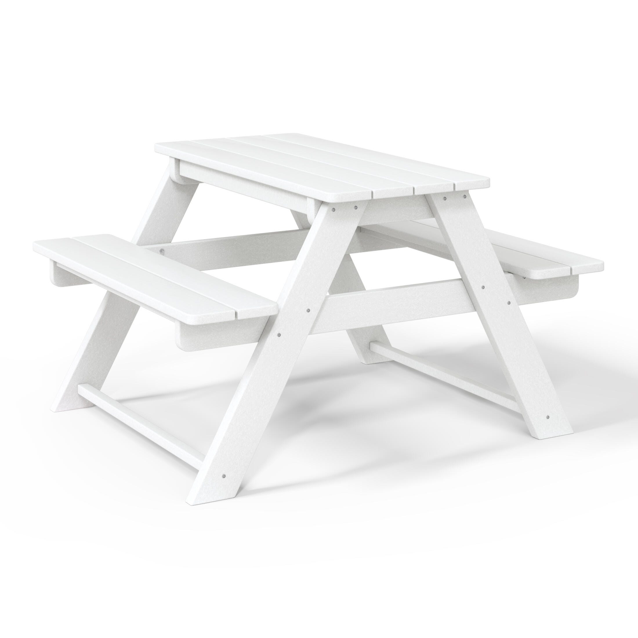 Westin Furniture Laguna Outdoor Picnic Table, White, large