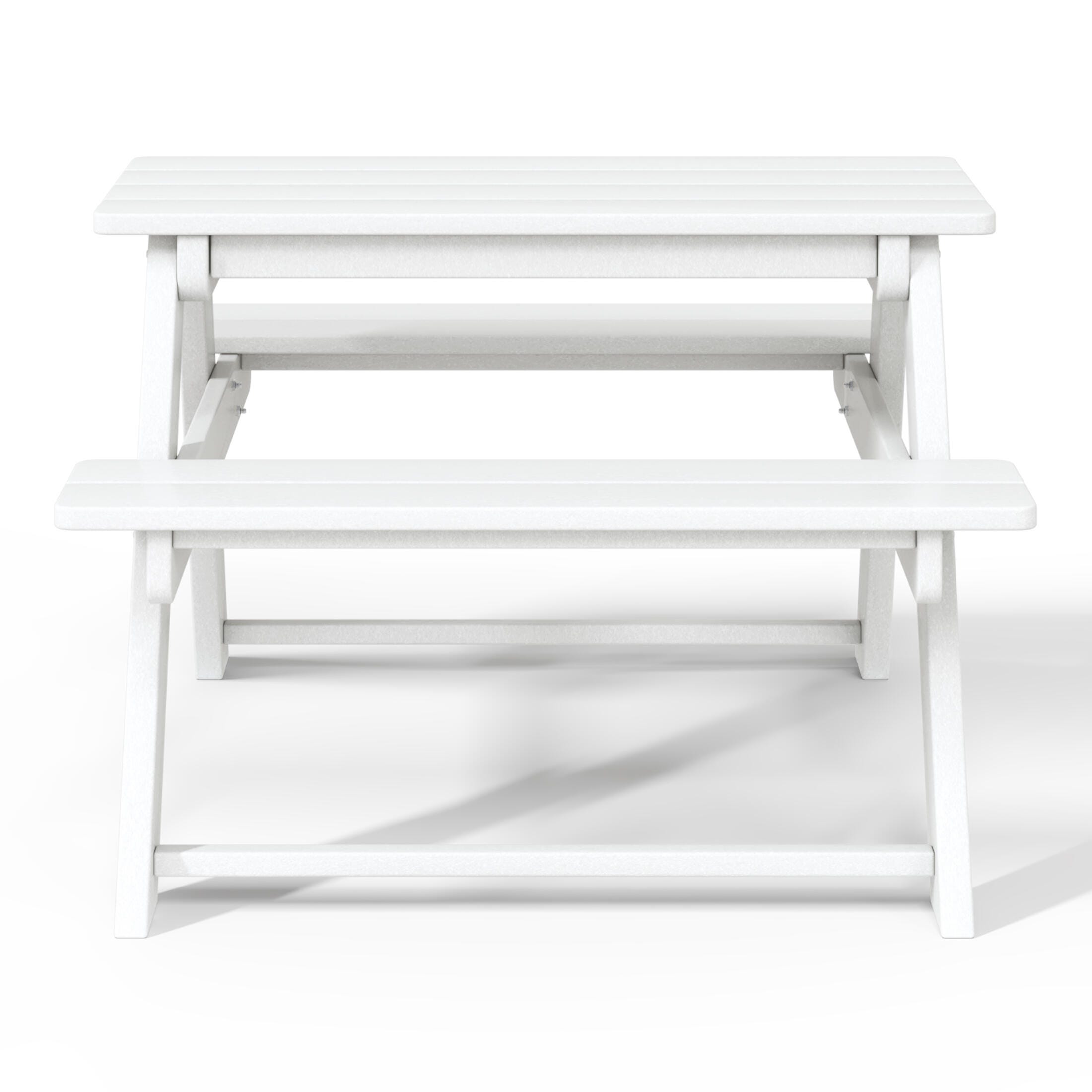 Westin Furniture Laguna Outdoor Picnic Table, White, large