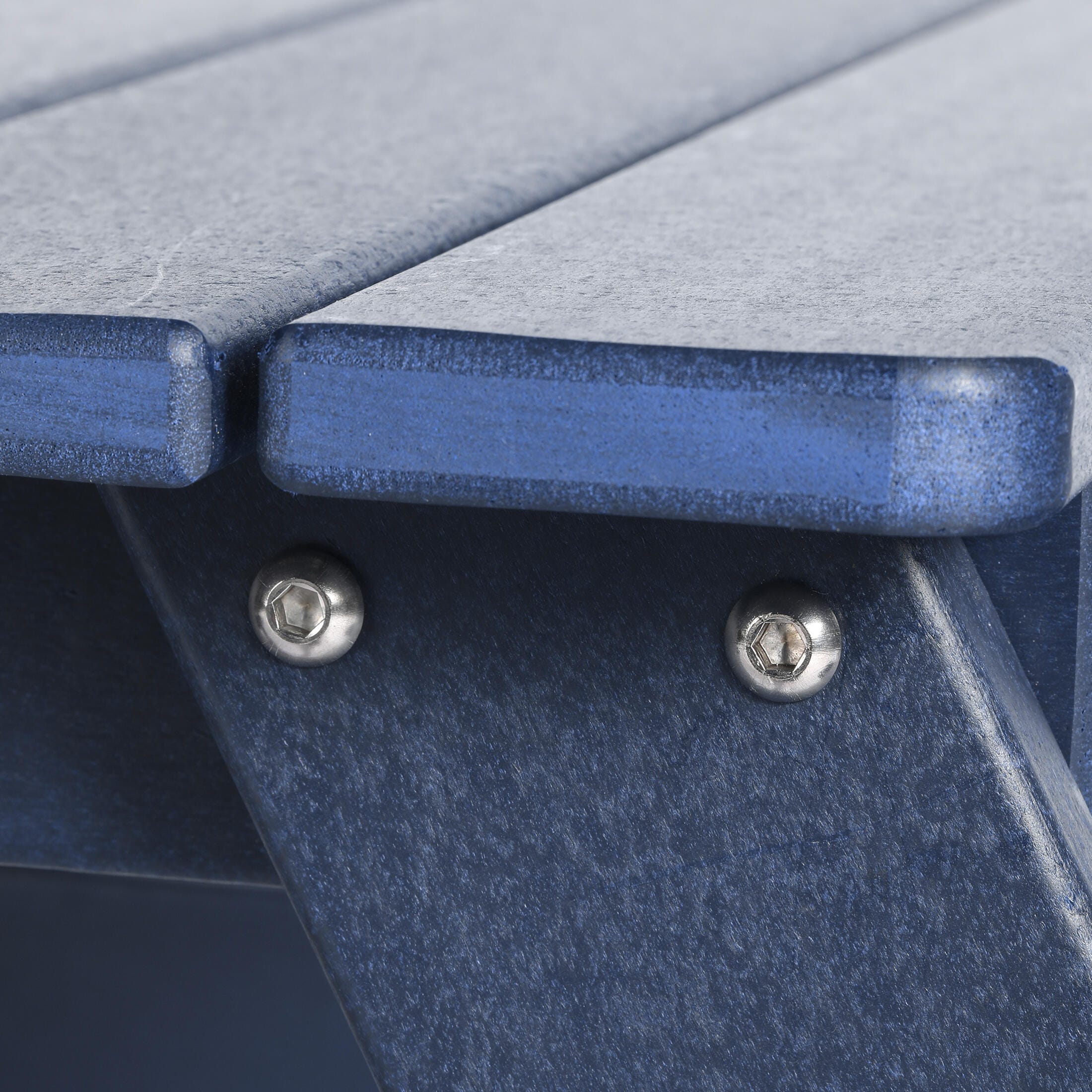 Westin Furniture Laguna Outdoor Picnic Table, Navy Blue, large