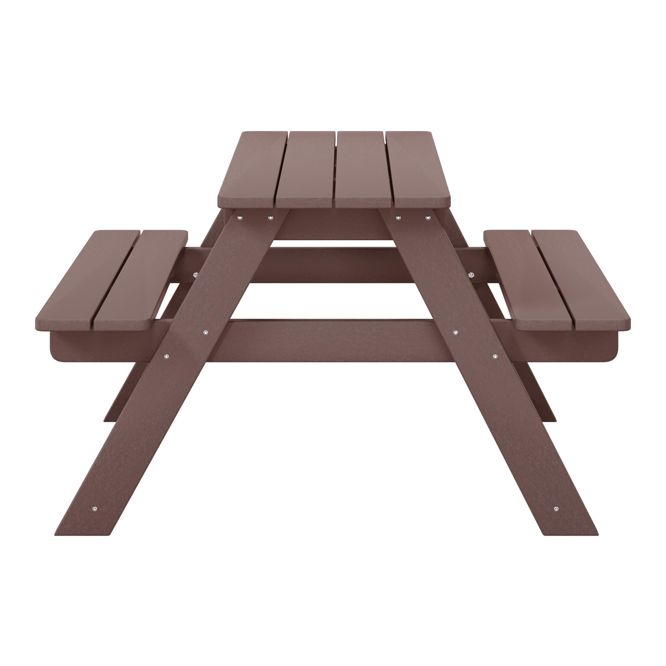 Westin Furniture Laguna Outdoor Picnic Table, Dark Brown, large