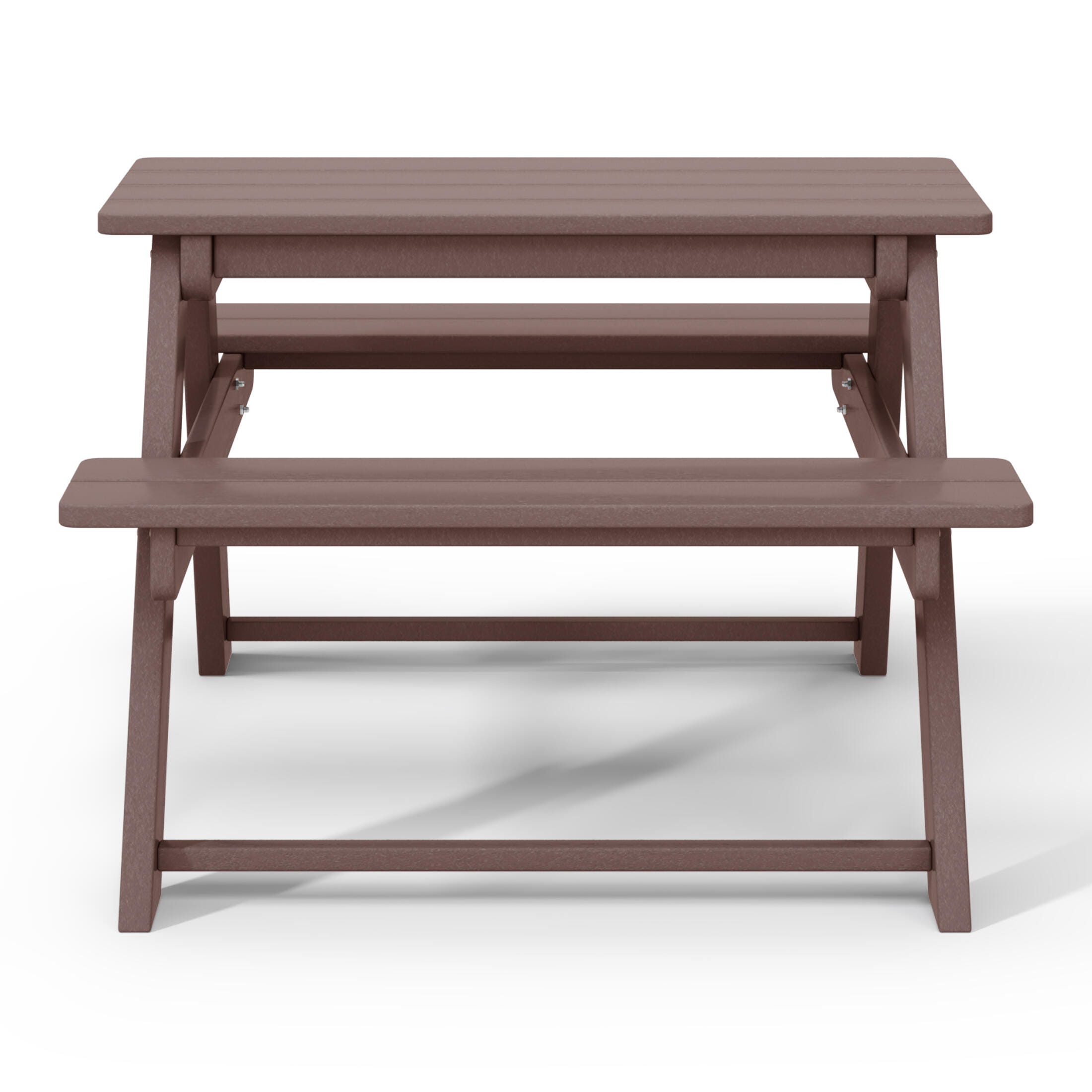 Westin Furniture Laguna Outdoor Picnic Table, Dark Brown, large