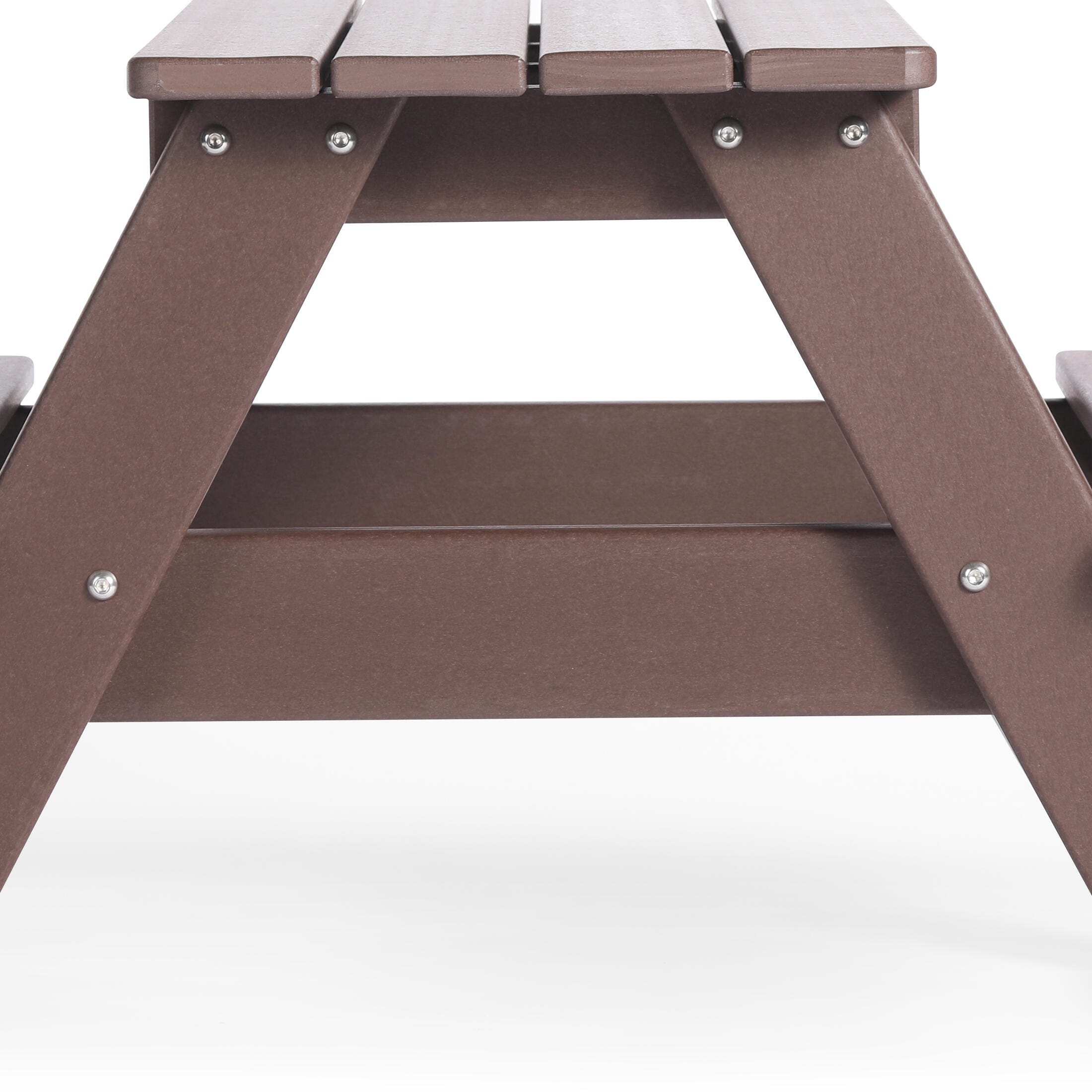 Westin Furniture Laguna Outdoor Picnic Table, Dark Brown, large