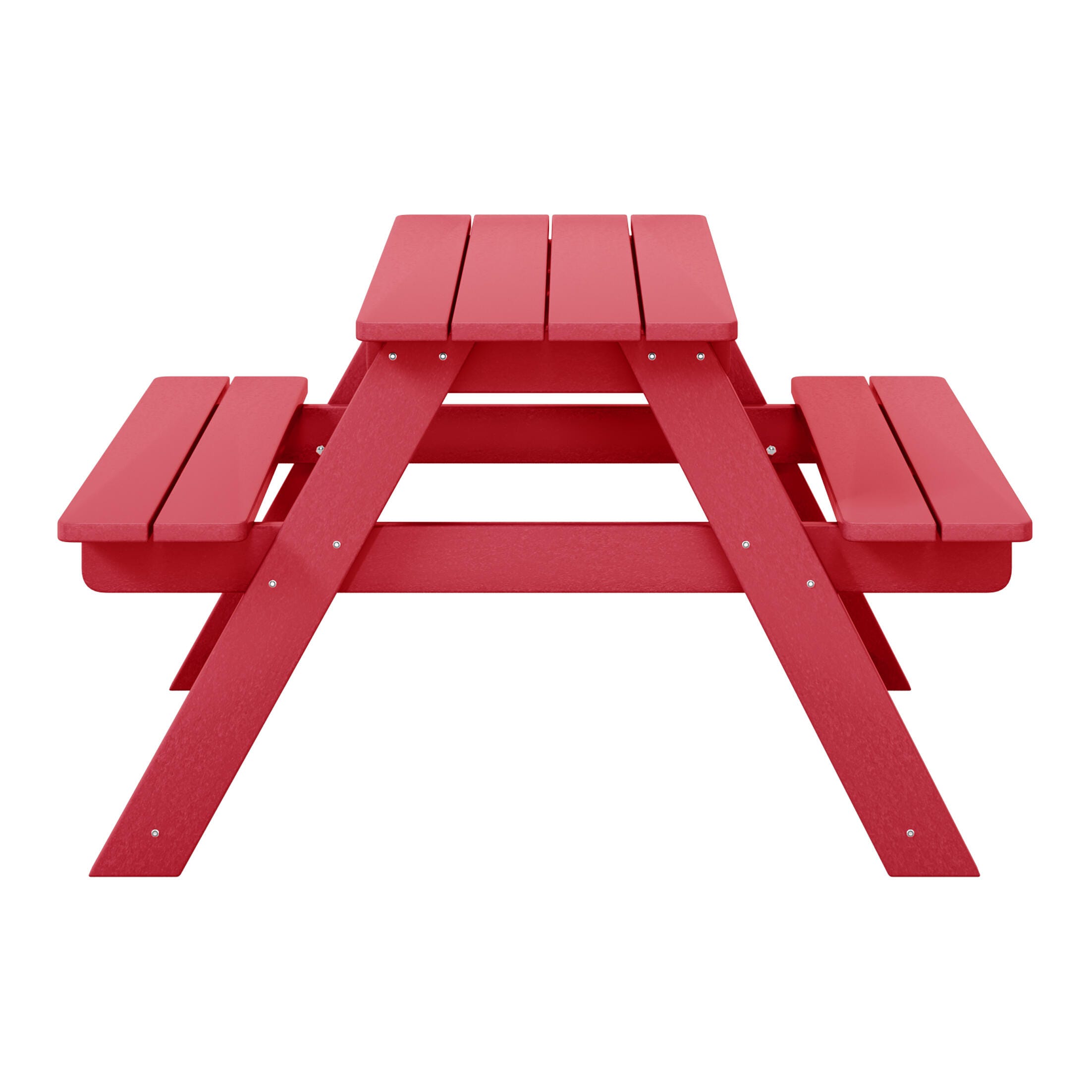Westin Furniture Laguna Outdoor Picnic Table, Red, large