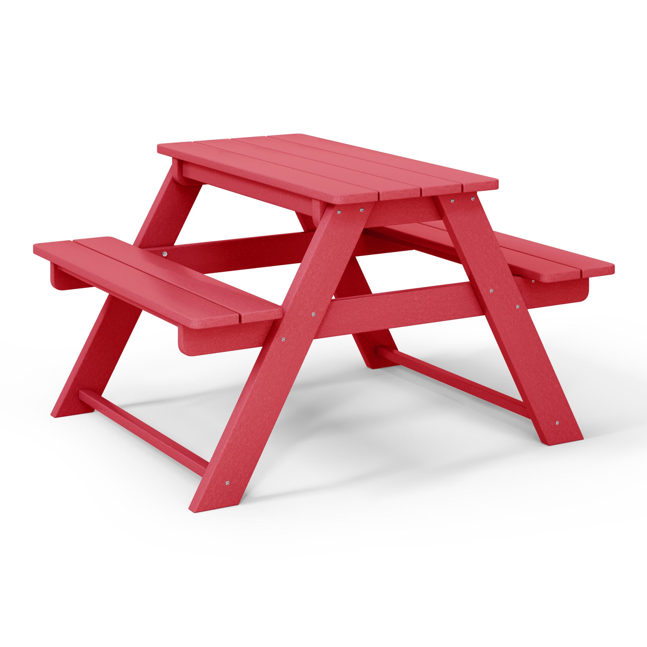 Westin Furniture Laguna Outdoor Picnic Table, Red, large