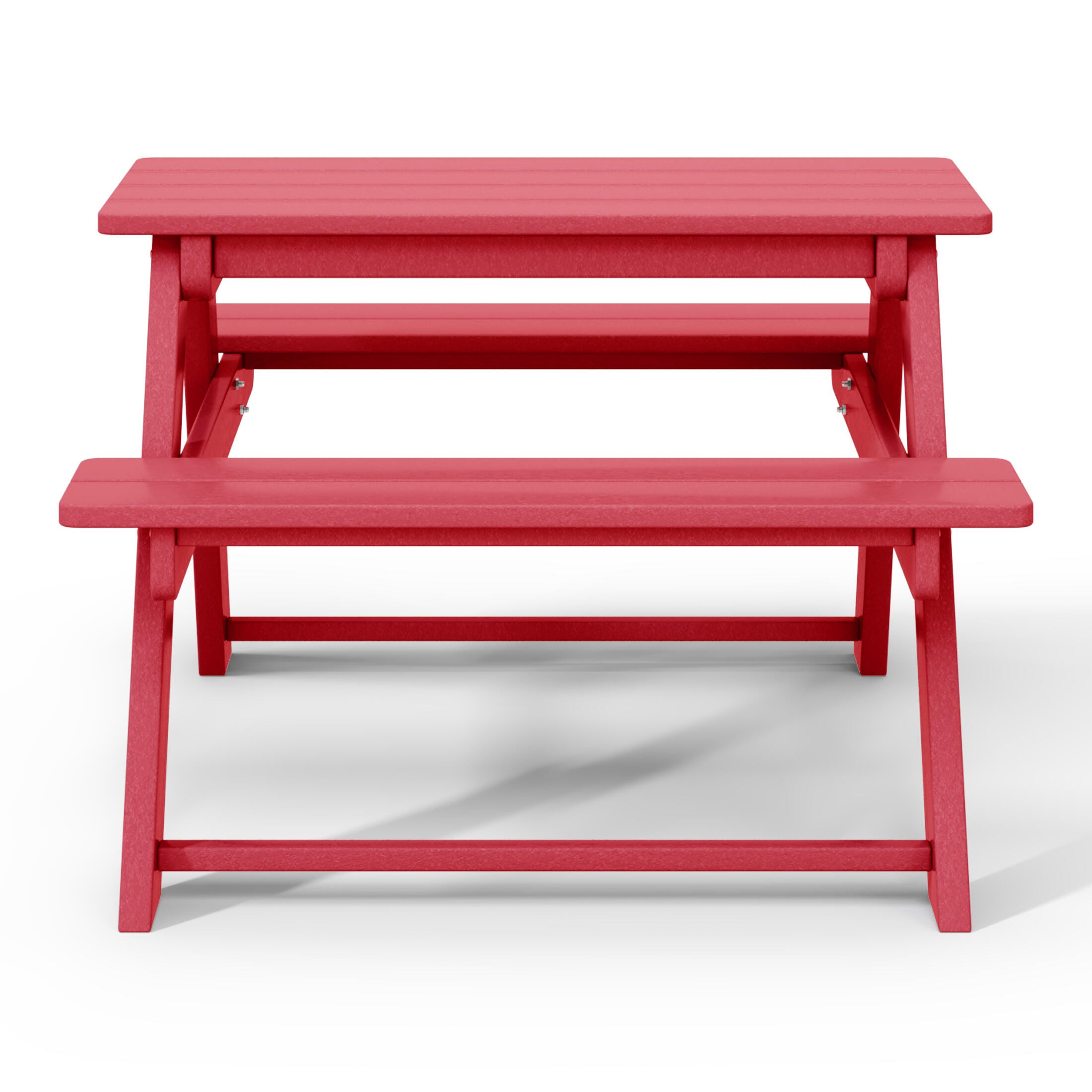 Westin Furniture Laguna Outdoor Picnic Table, Red, large