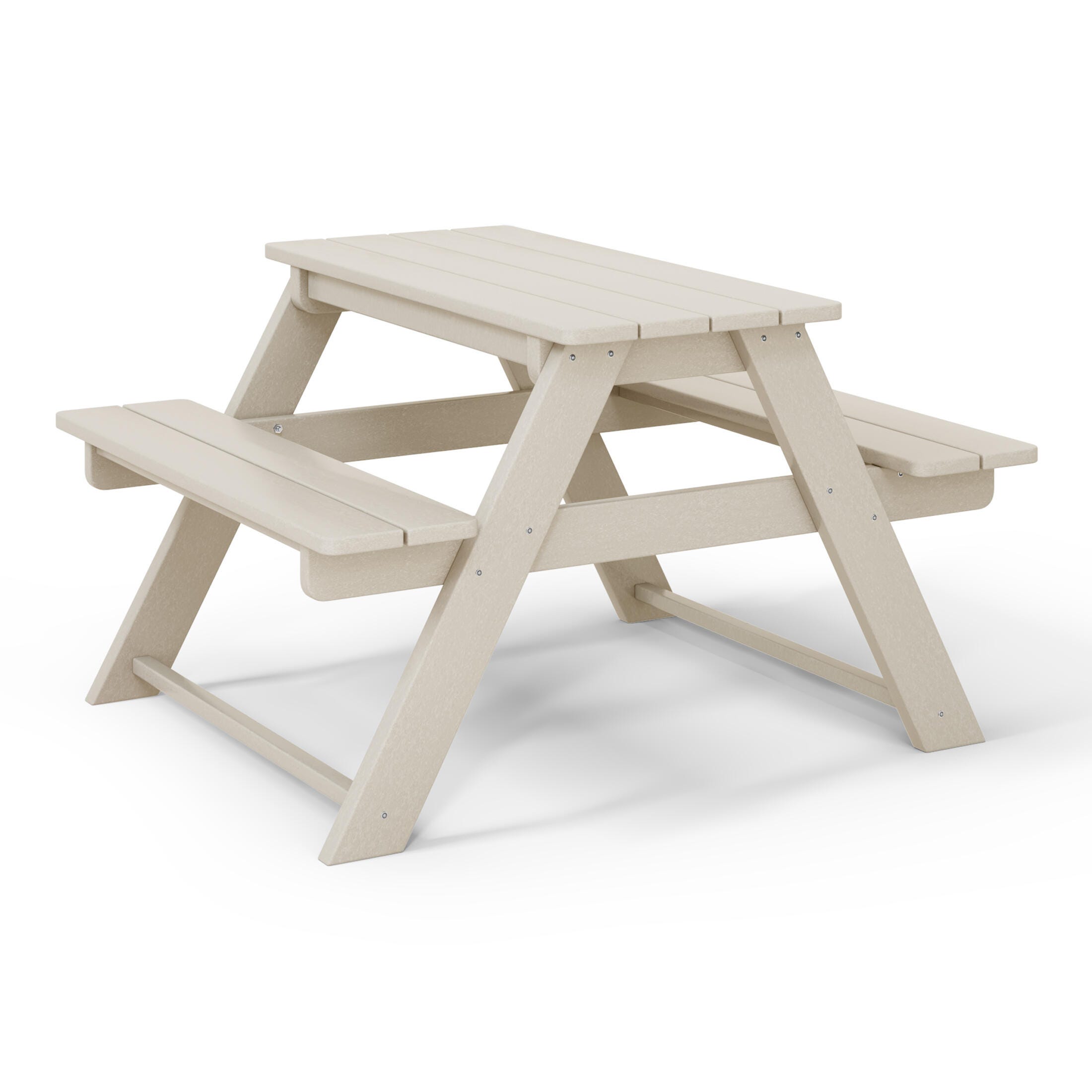 Westin Furniture Laguna Outdoor Picnic Table, Sand, large