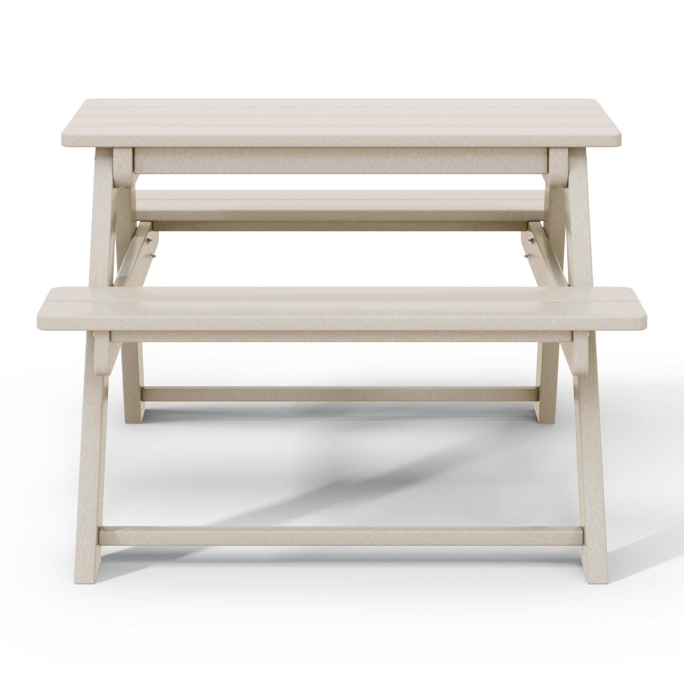 Westin Furniture Laguna Outdoor Picnic Table, Sand, large