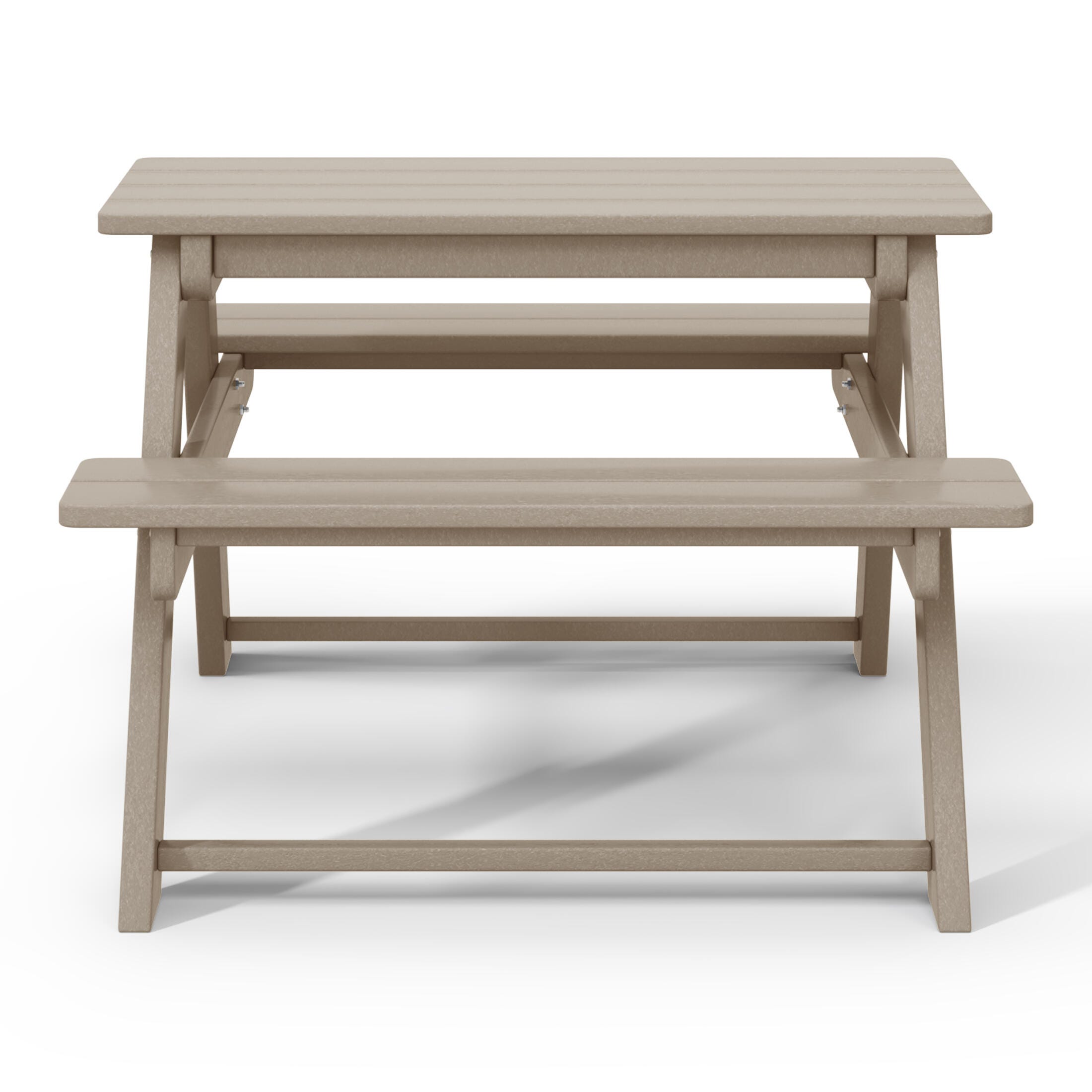 Westin Furniture Laguna Outdoor Picnic Table, Weathered Wood, large