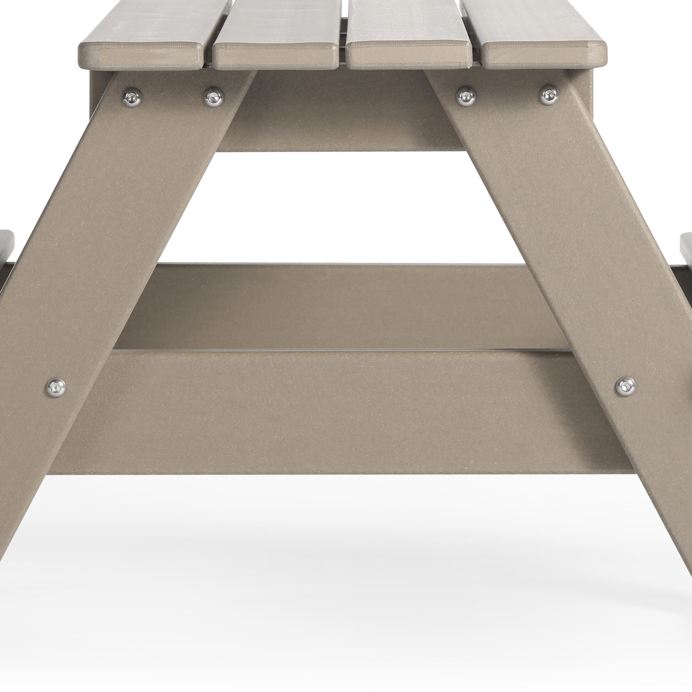 Westin Furniture Laguna Outdoor Picnic Table, Weathered Wood, large